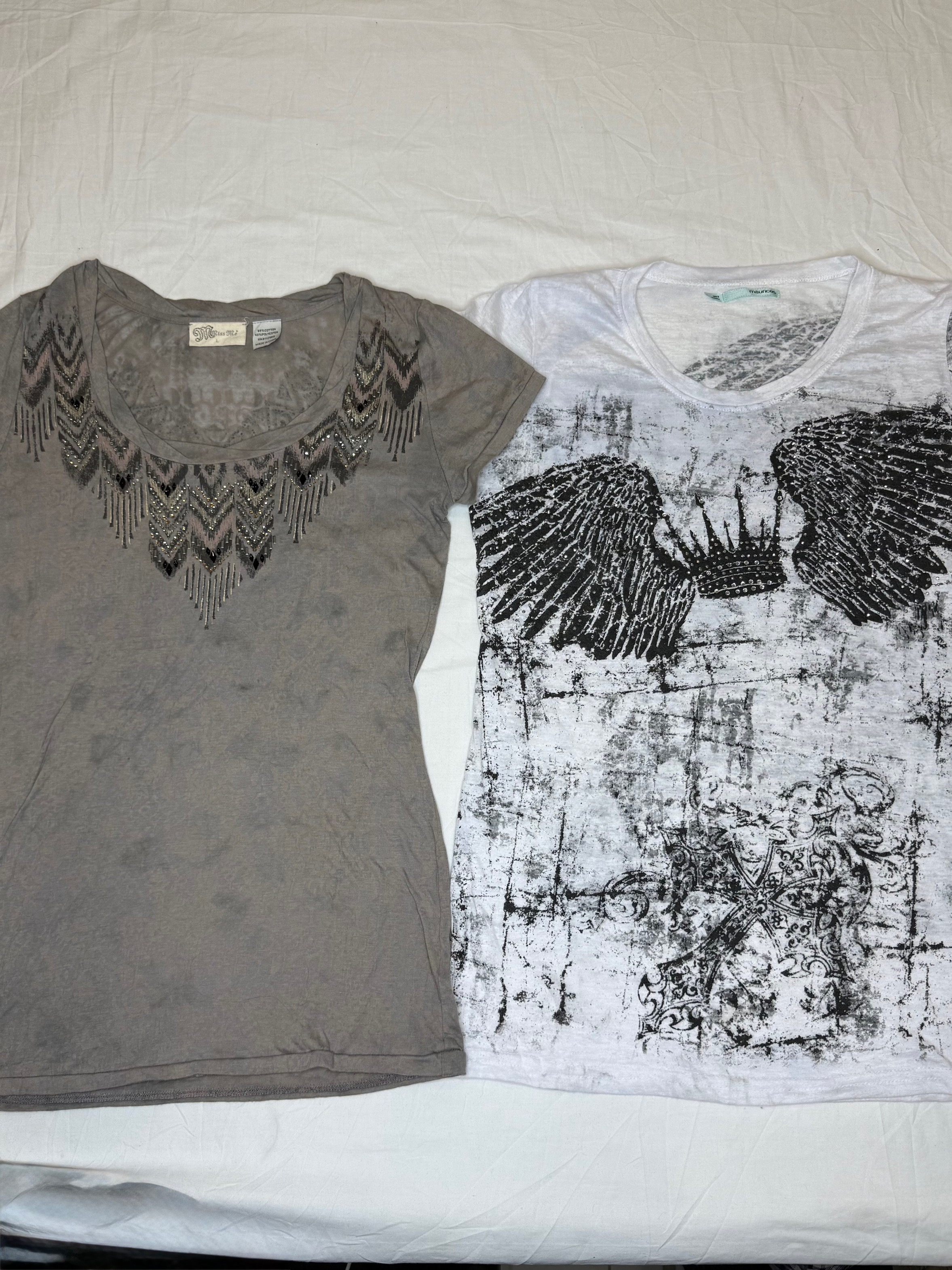 Y2K Gothic Baby Tees | V-T334