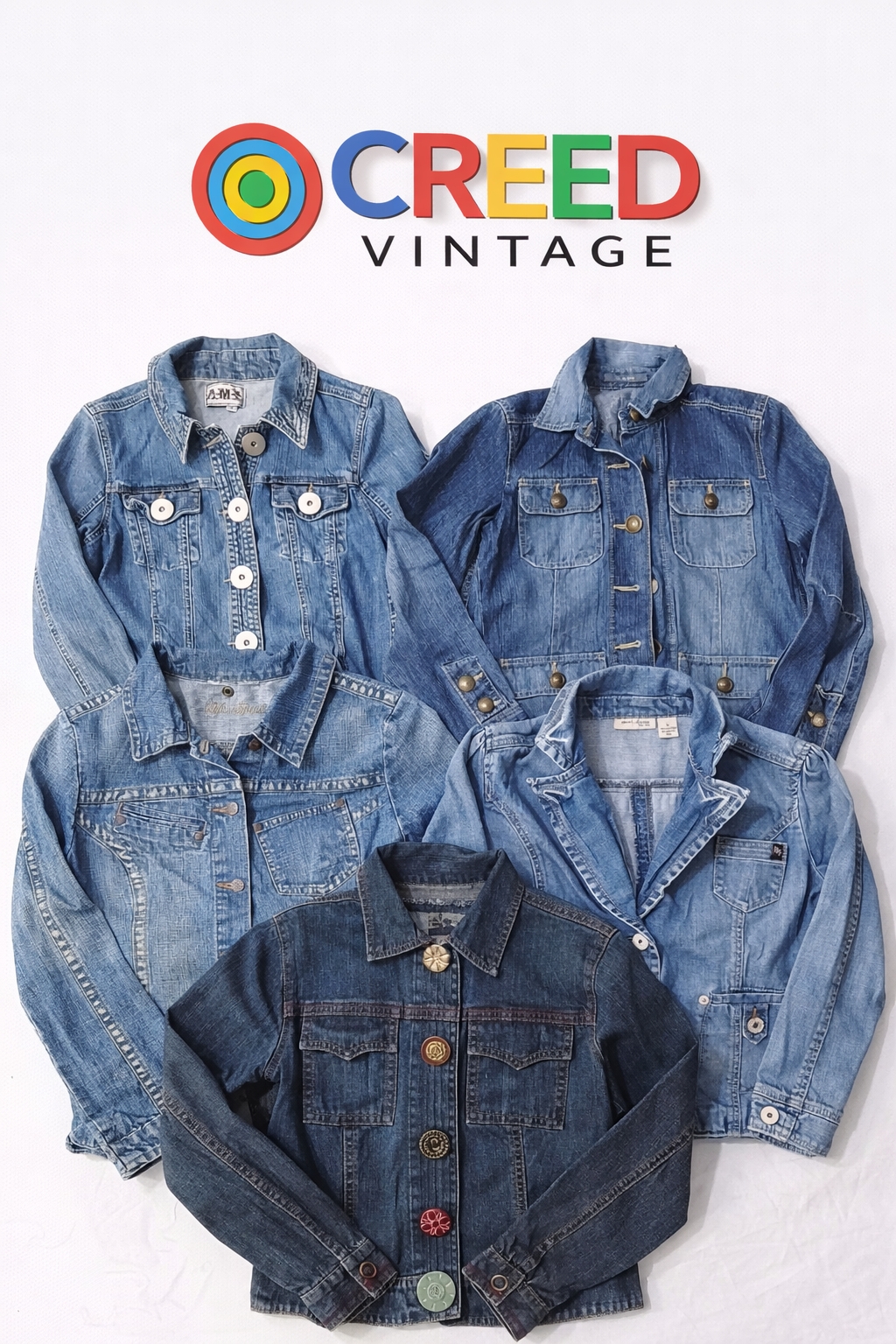 CR6439 Y2K Damen-Jeansjacken