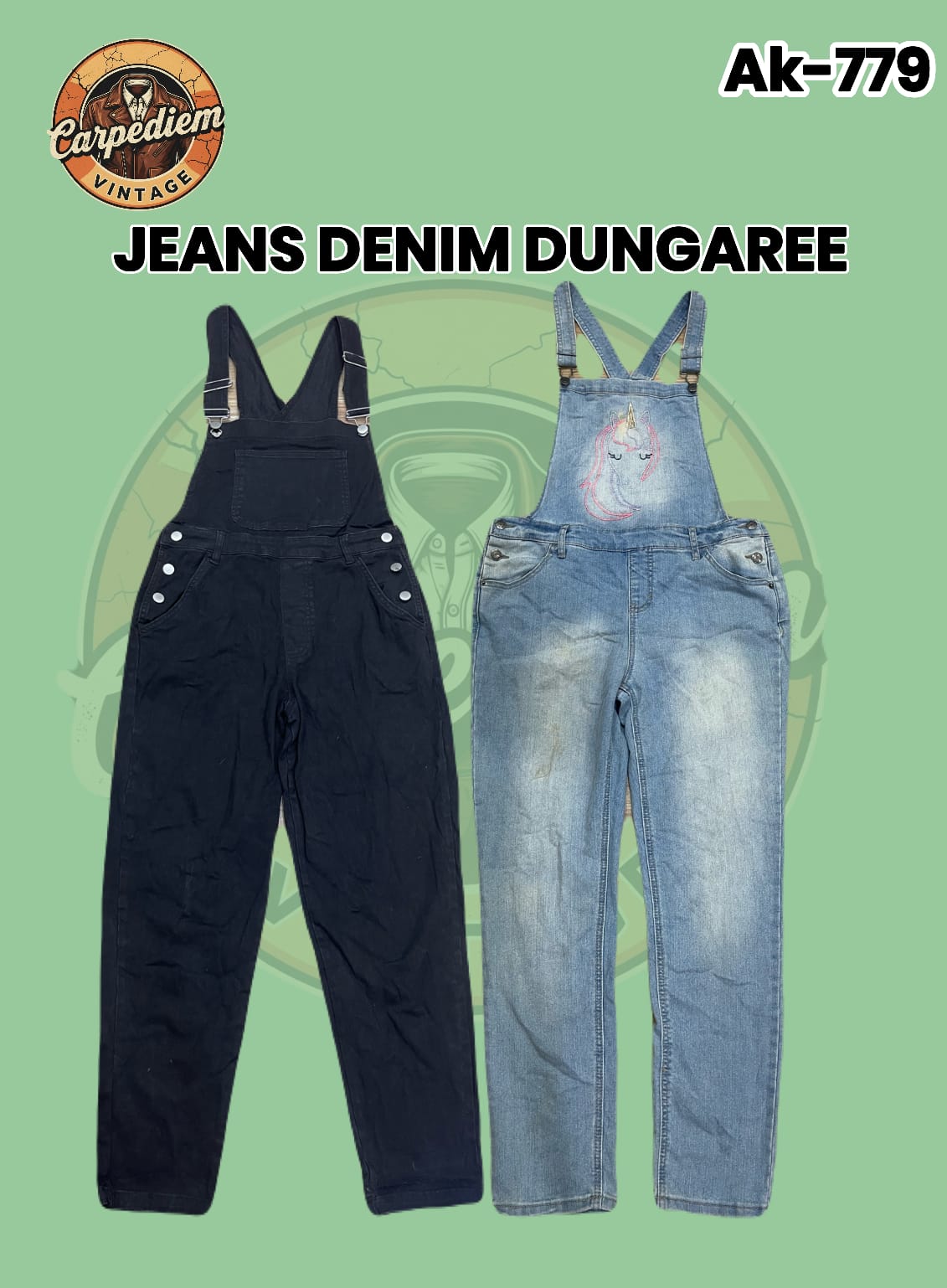 Jeans Denim Dungaree Ak-779