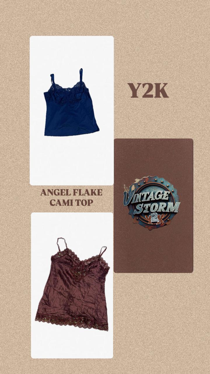 Y2K Angel Flare Cami Top