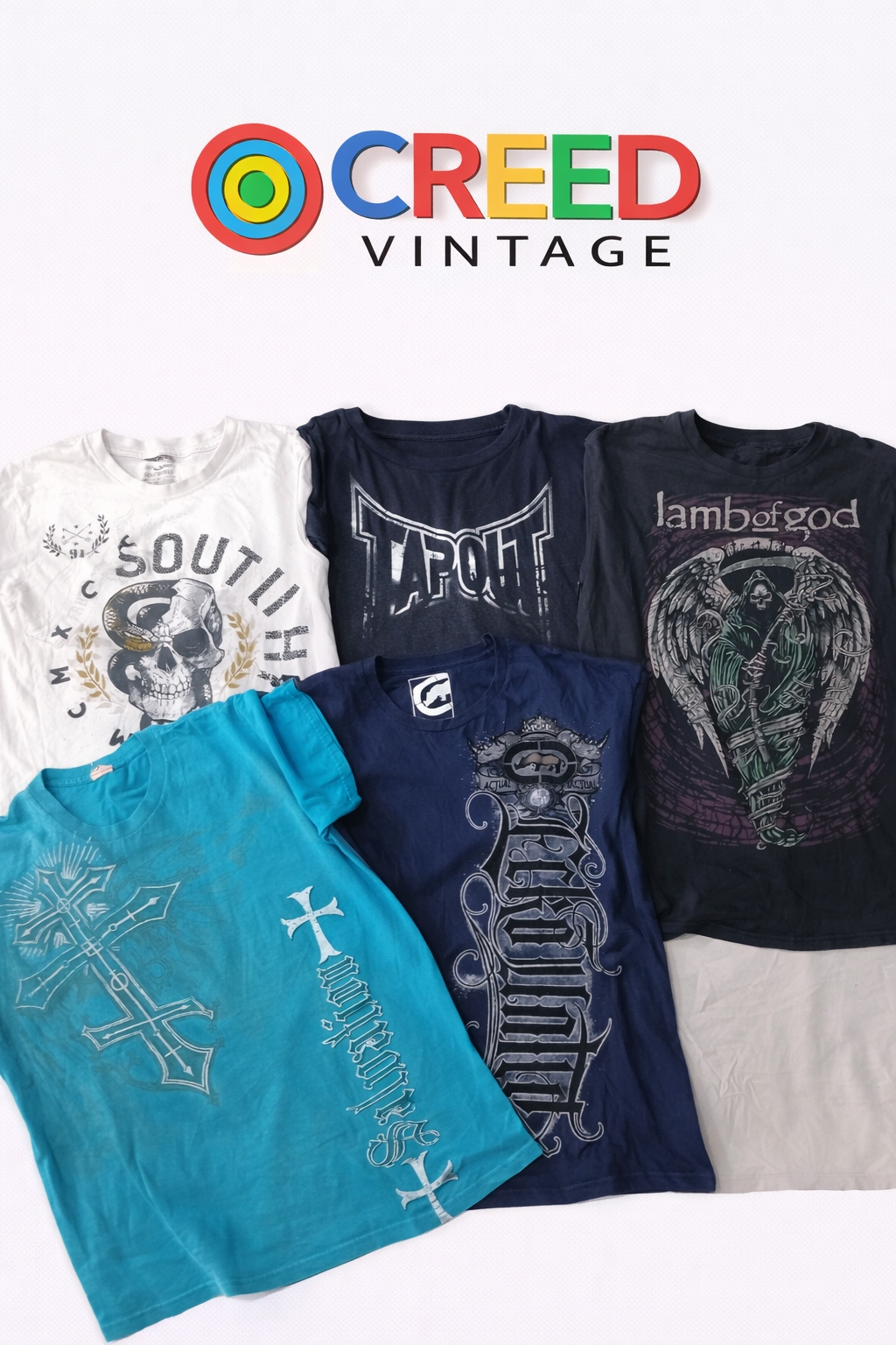 CR6458 Vintage Skull T-Shirts