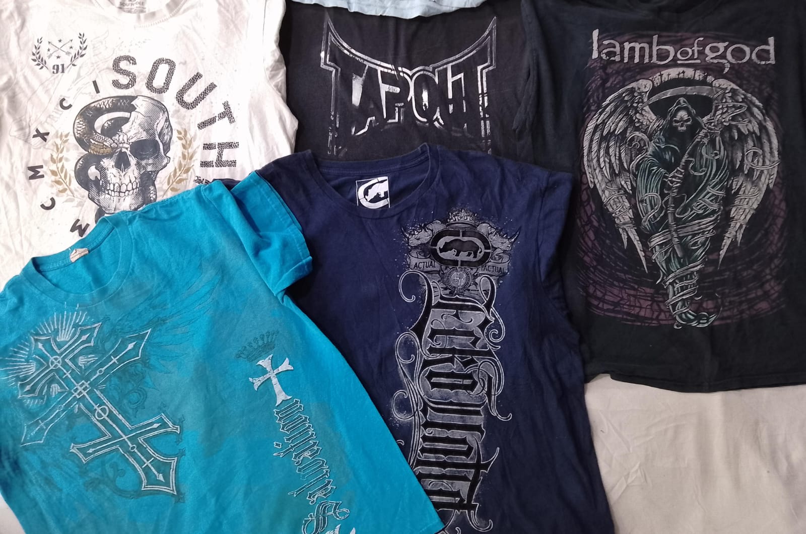 CR6457 ヴィンテージ スカル Tシャツ