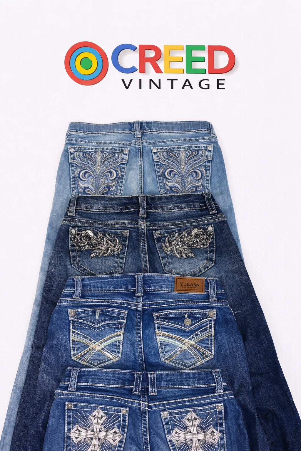 CR6460 Y2K Flare-Jeans