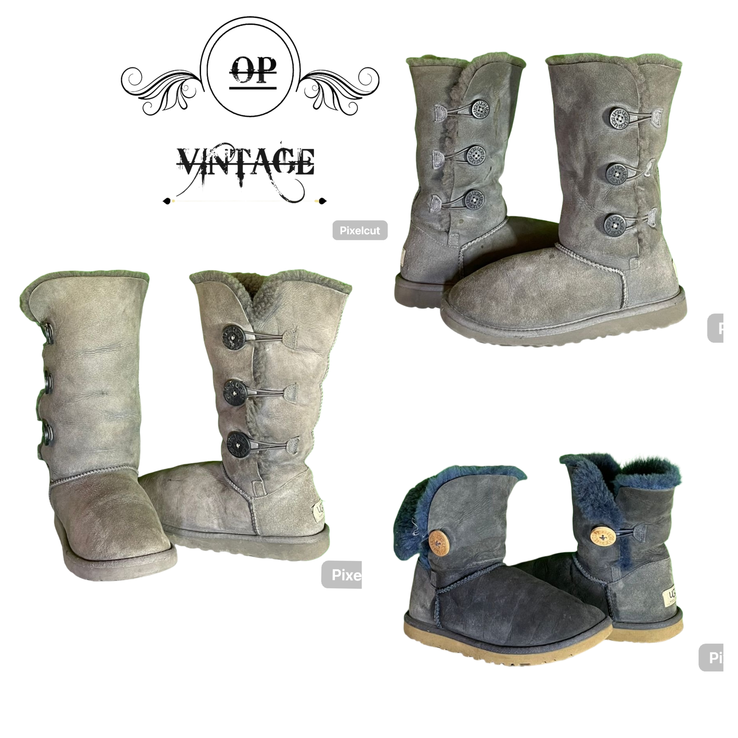 Op vintage Stylish et haute cuisse ugg boots