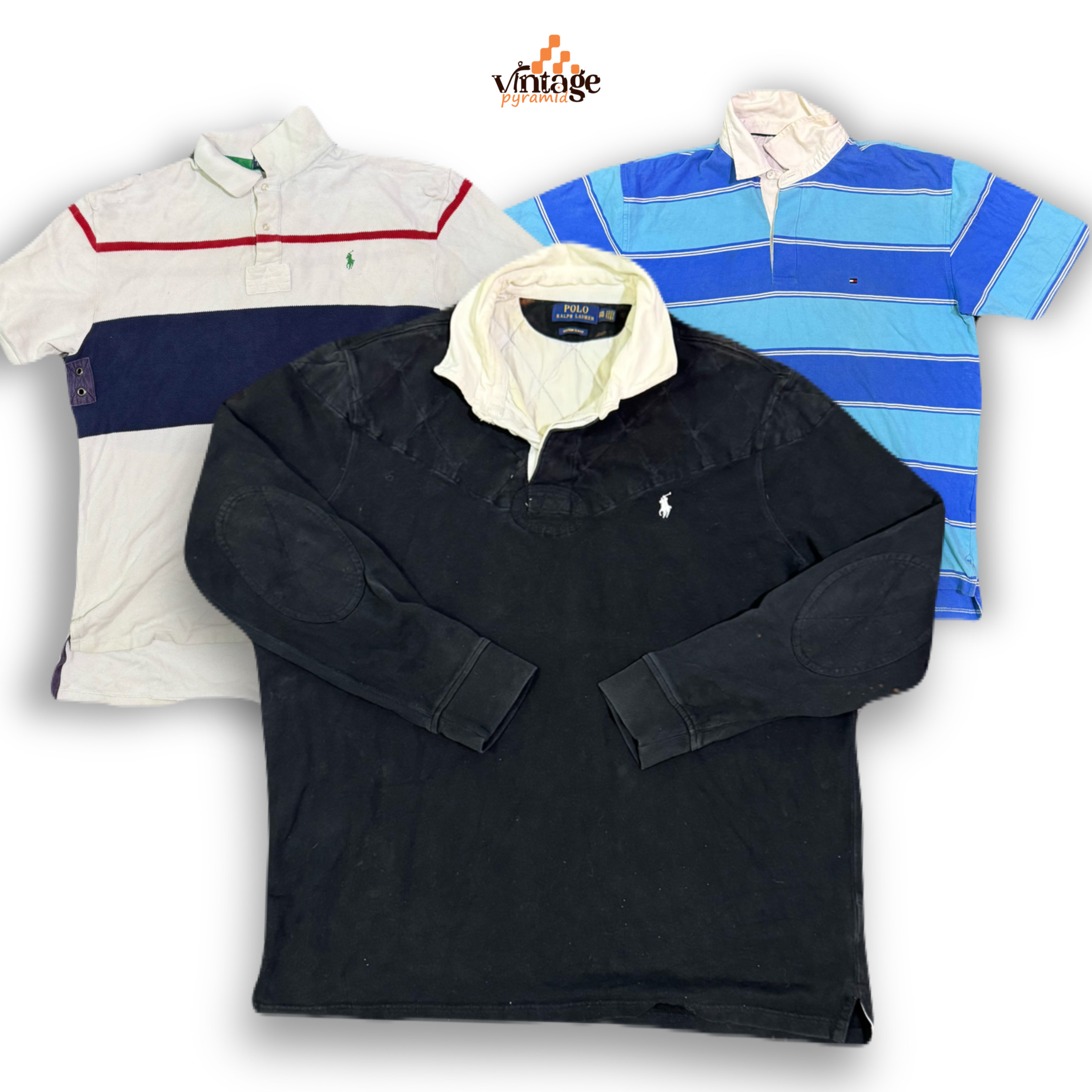 VPX1196 ヴィンテージ ラルフ・ローレン & ミックス ブランド ラグビー シャツ