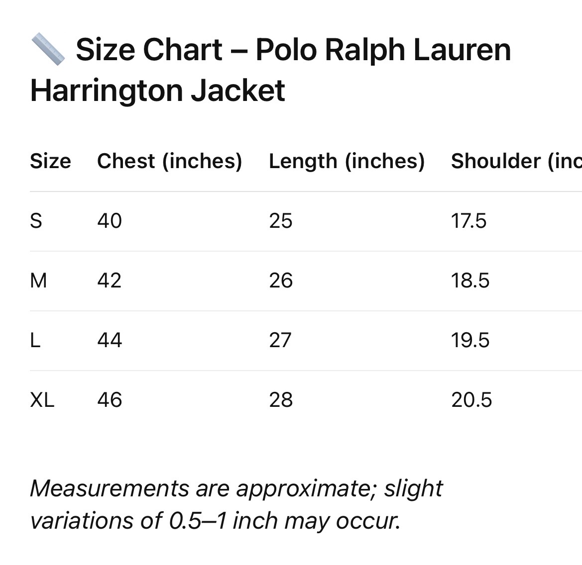 Upcycled Polo Ralph Lauren Harrington-Jacke