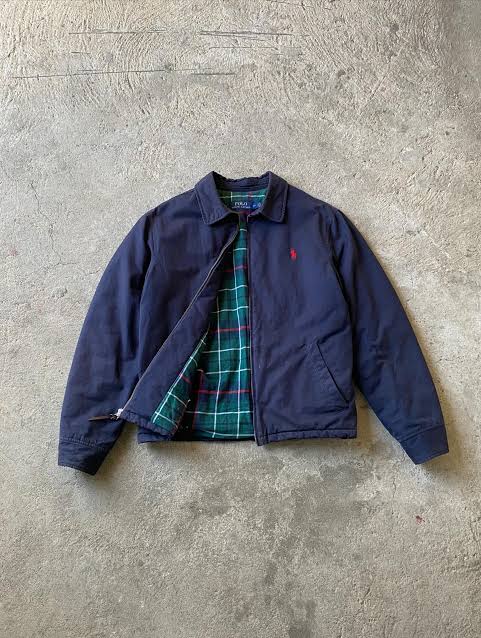Upcycelte Polo Ralph Lauren Harrington-Jacke