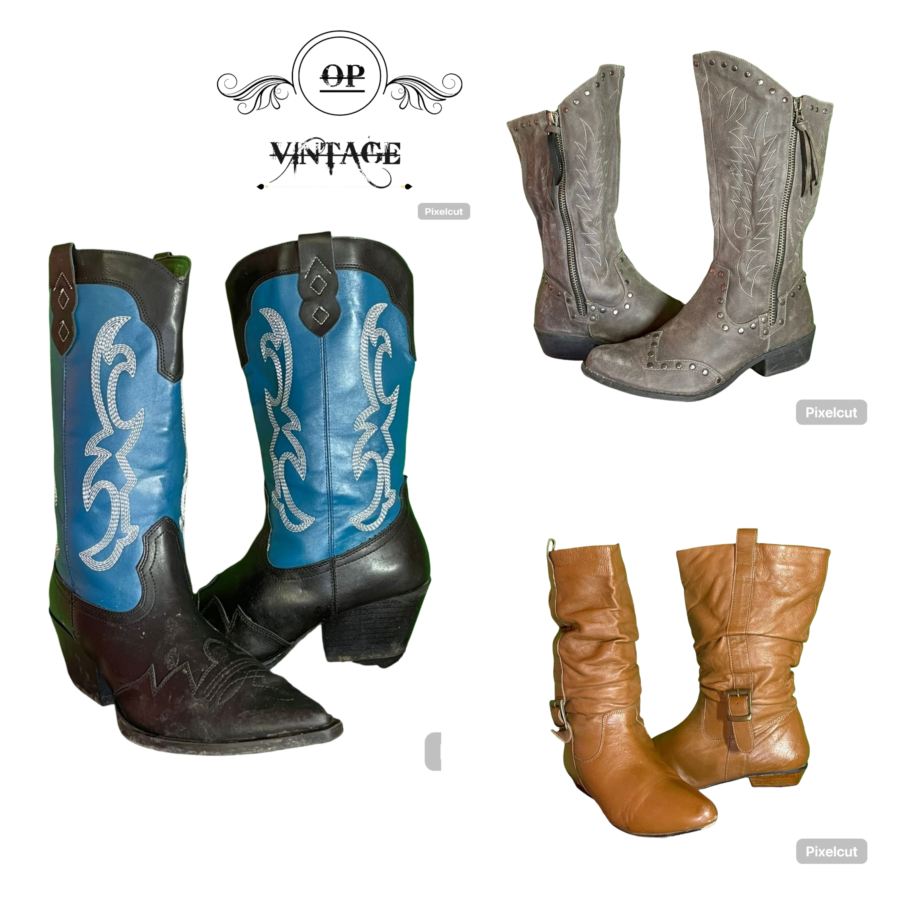 Op vintage 158 Best Quality High Heel Stiefel