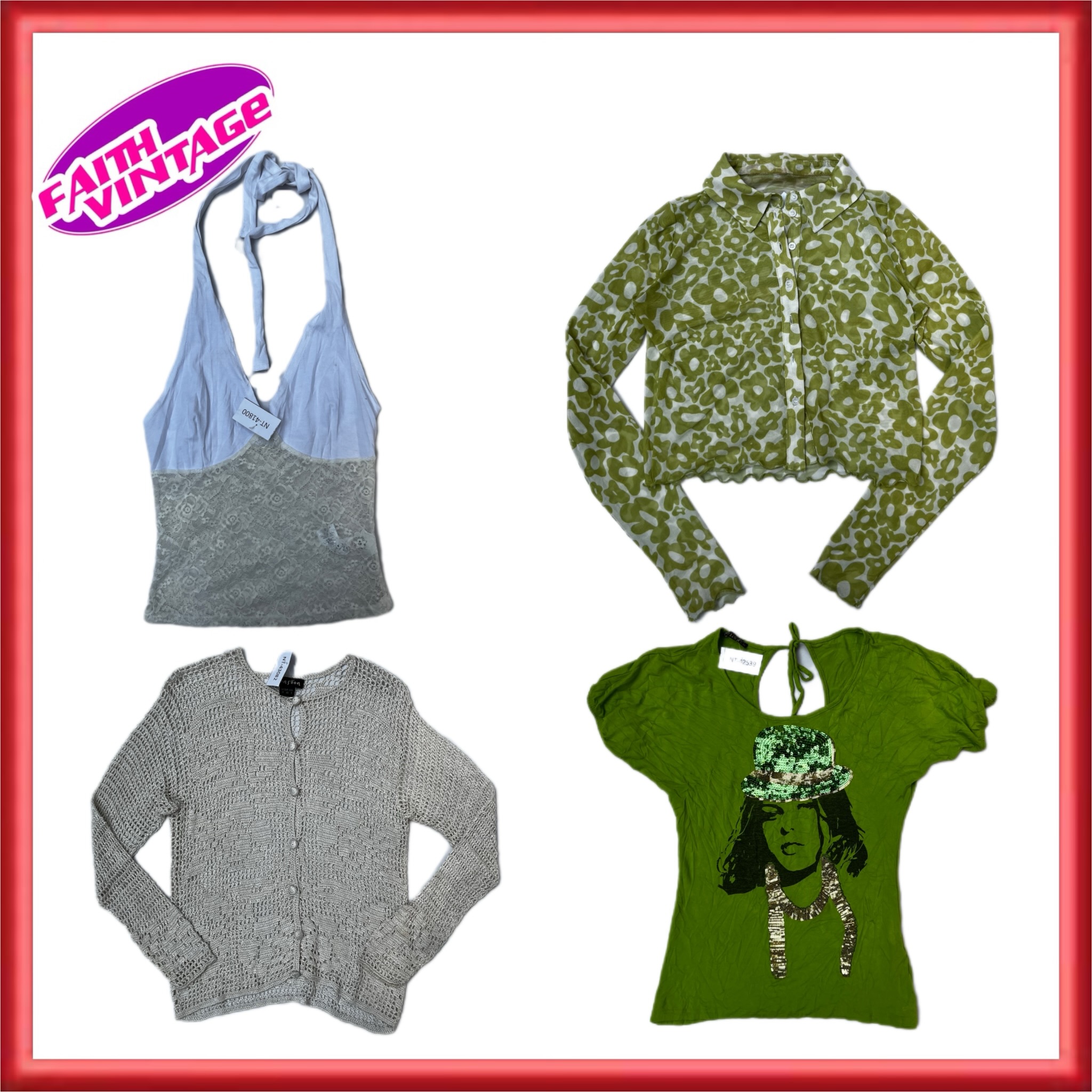 Milo Early 2000’s Box Mystry Top Rock und Kleid Bundle(FV-537)