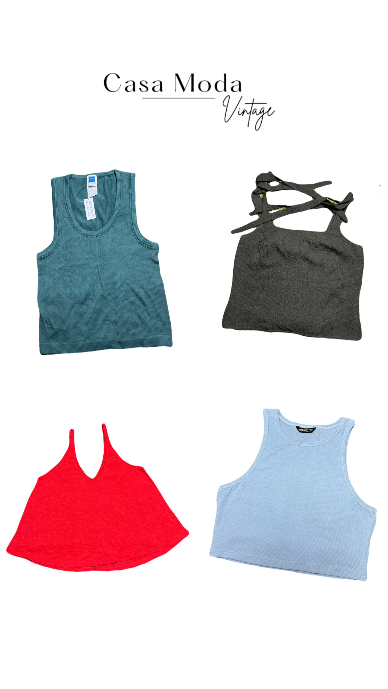 Y2K Tank Tops Cropped 0602265