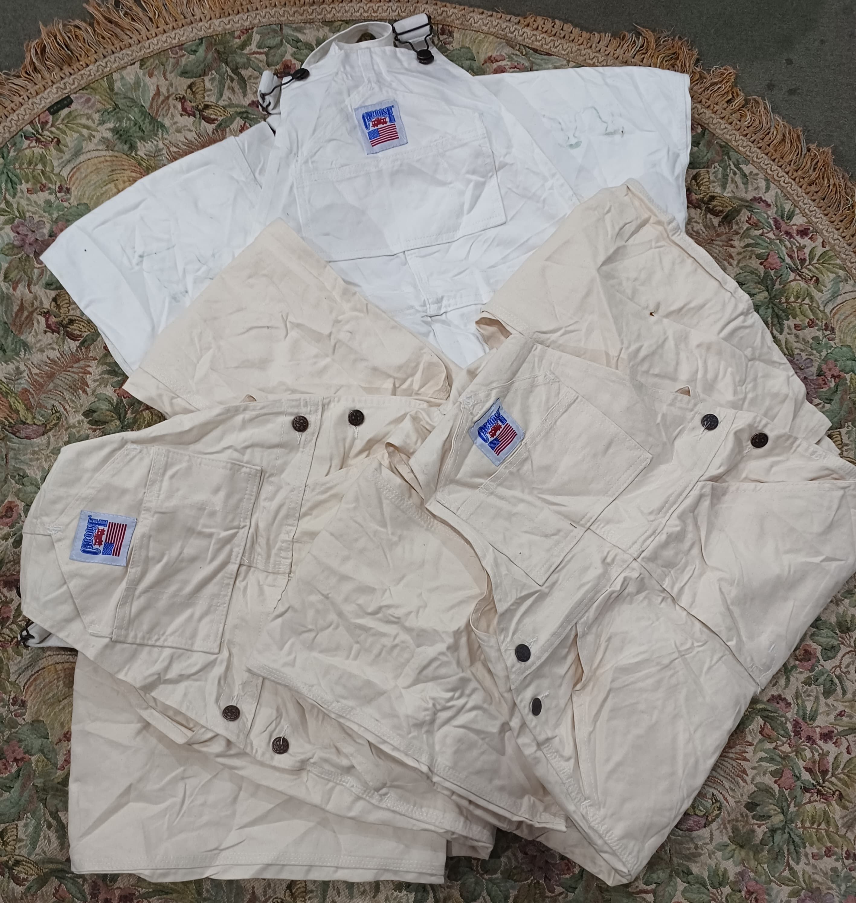 White Carpenter Dungarees