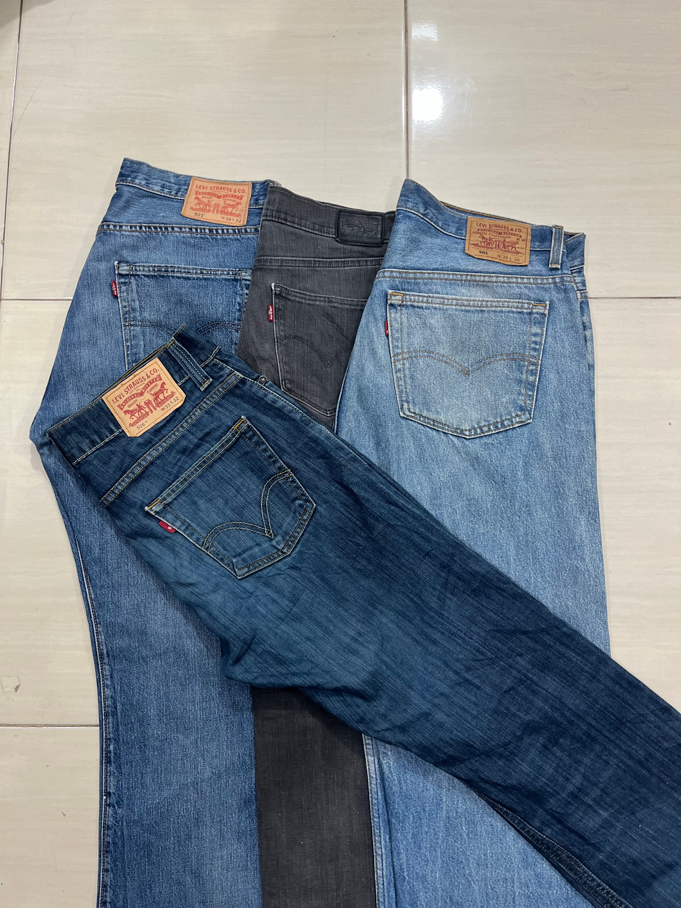 mixed levis jeans