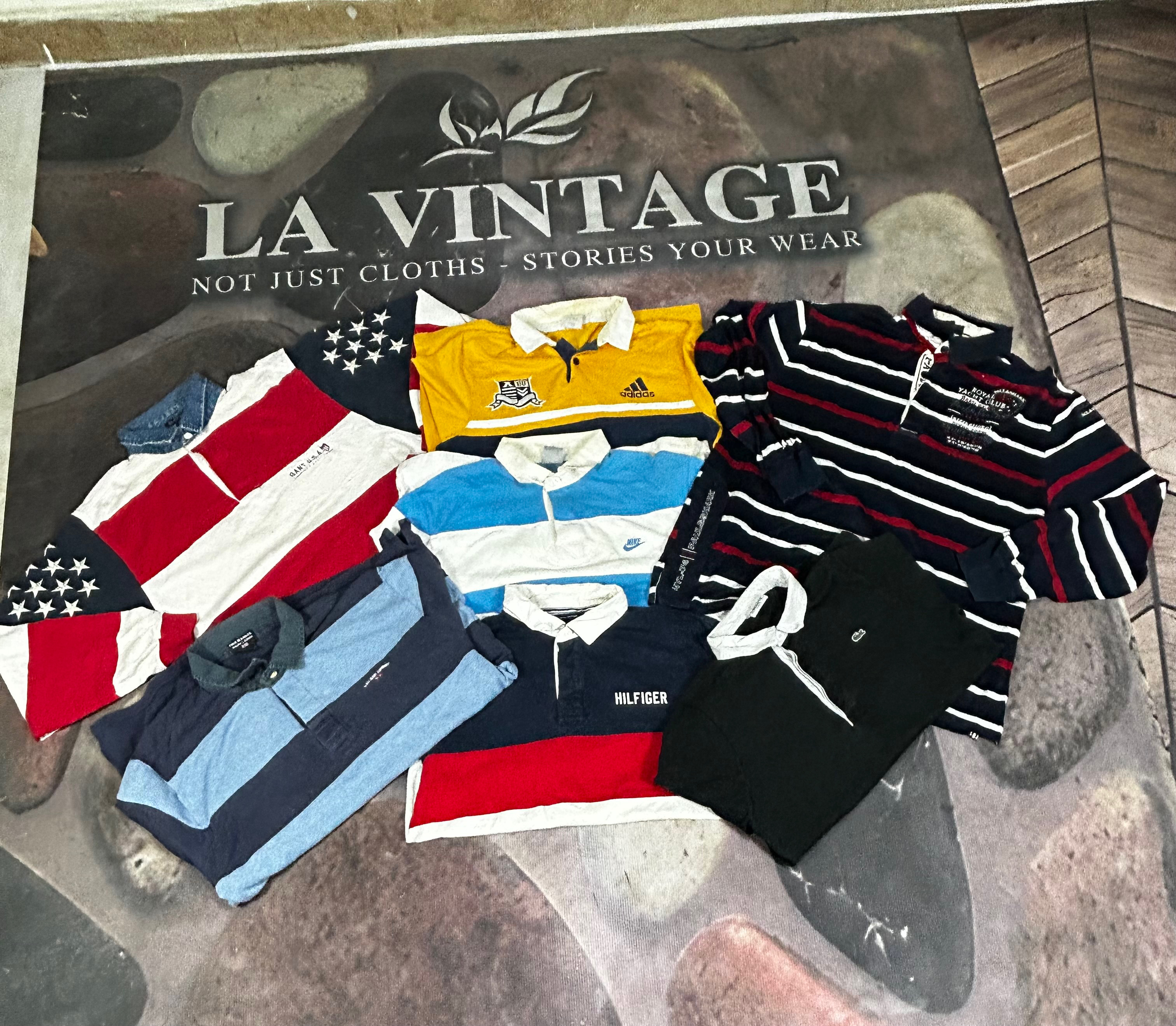 90s Rugby shirts-contrast collar-streetwear Grails -fire condition