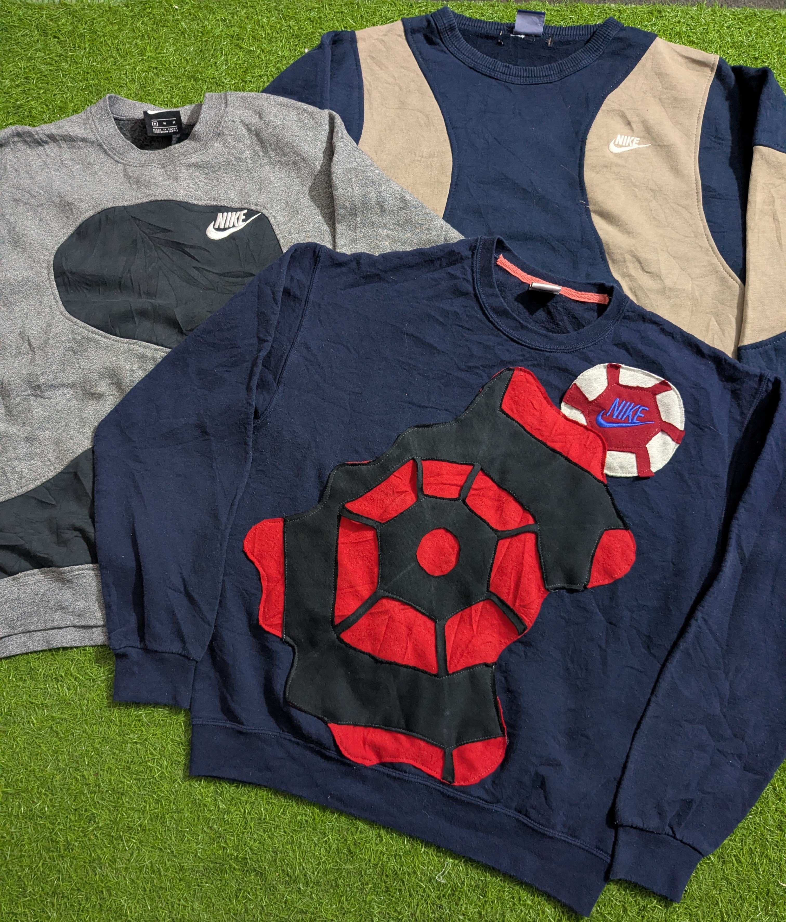 Upcycle Nike sweatshirt patchwork