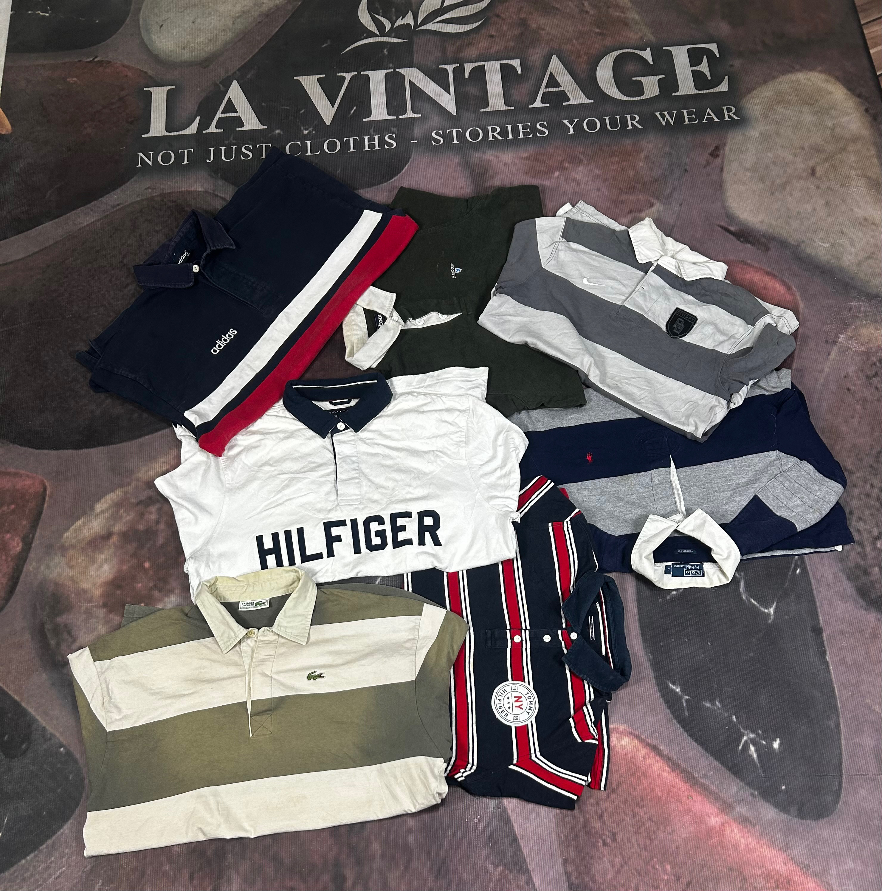 Classic horizontal stripe Rugby-Boxy fit - Old Money Aesthetic