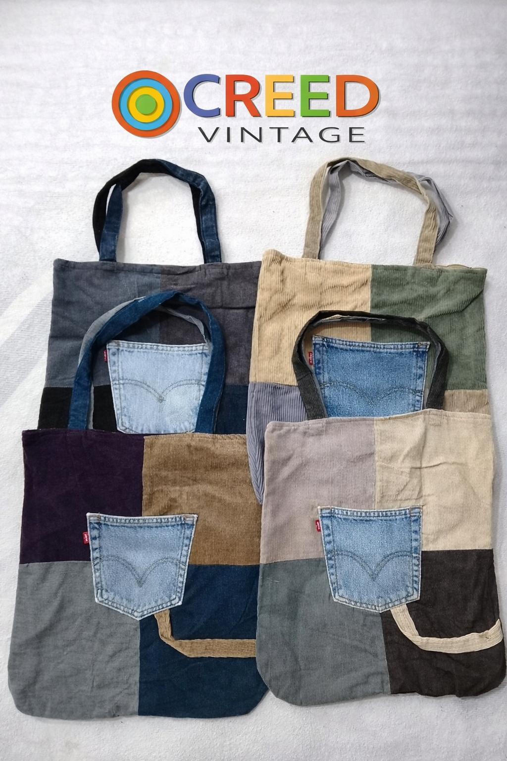 CR6479 Upcycle Levi’s Corduroy Bags