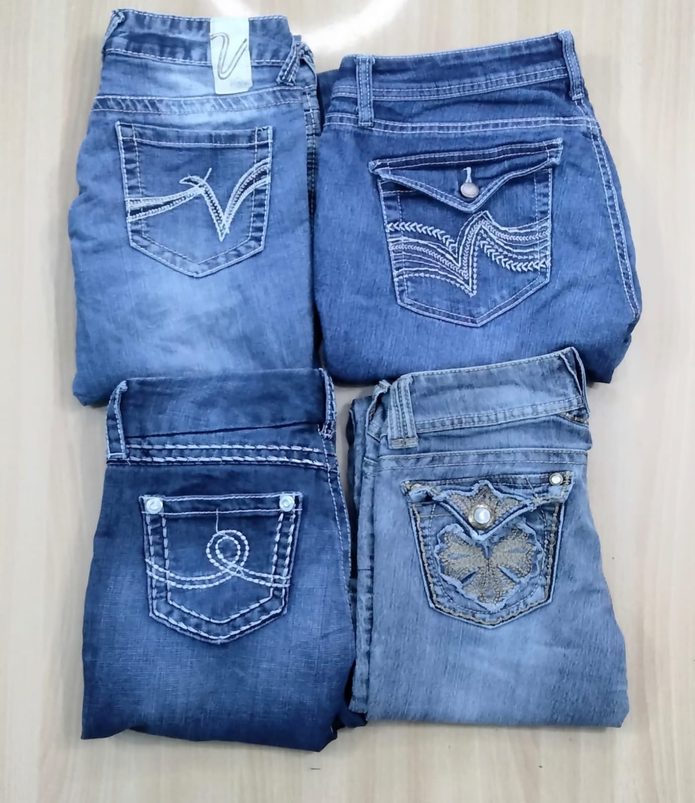 JA 0558 Women’s Embellished Flared Jeans