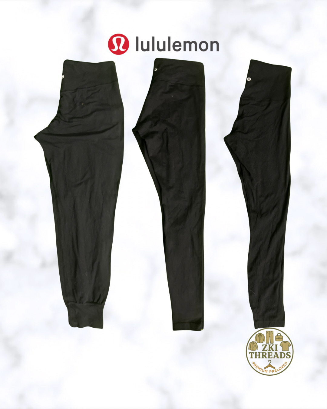 Lululemon Leggings y Capris negros (ZKI-10)