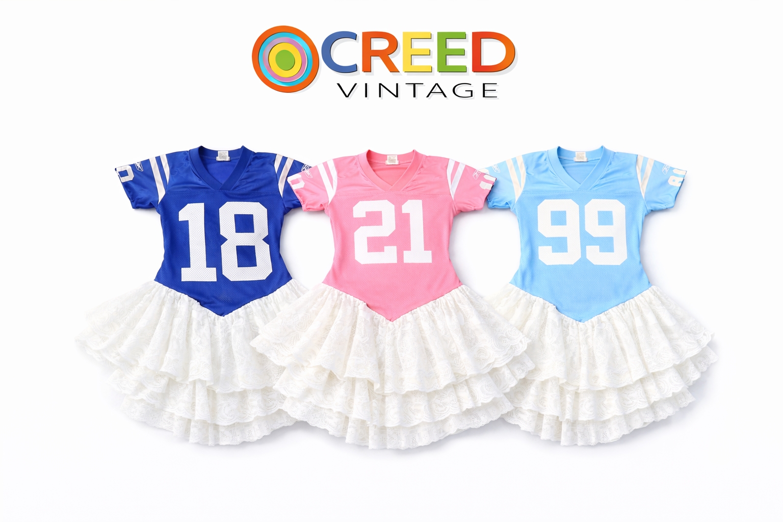 CR1274 Upcycled Varsity Tulle Mini Dress
