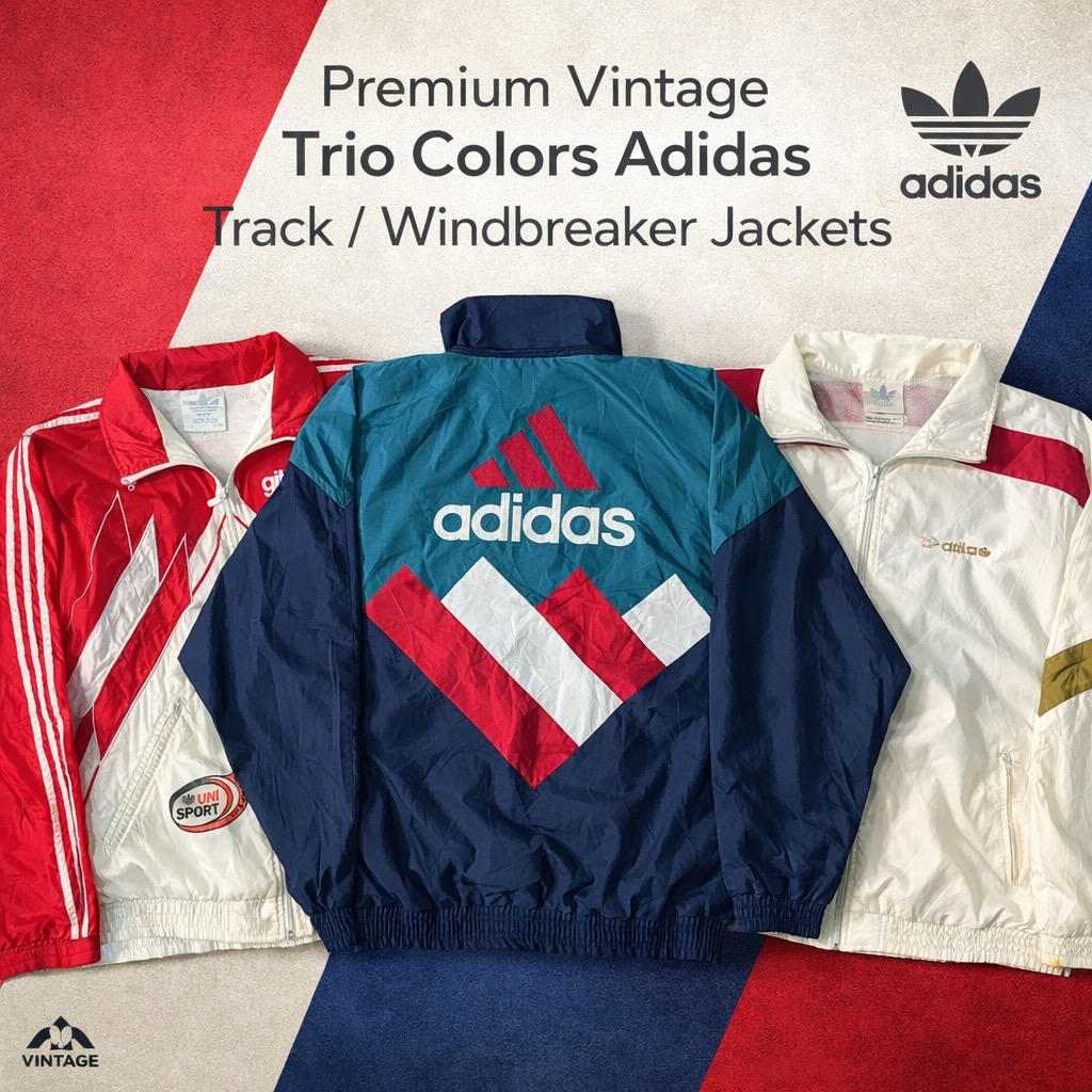Chaquetas de pista vintage Adidas Premium con etiq..