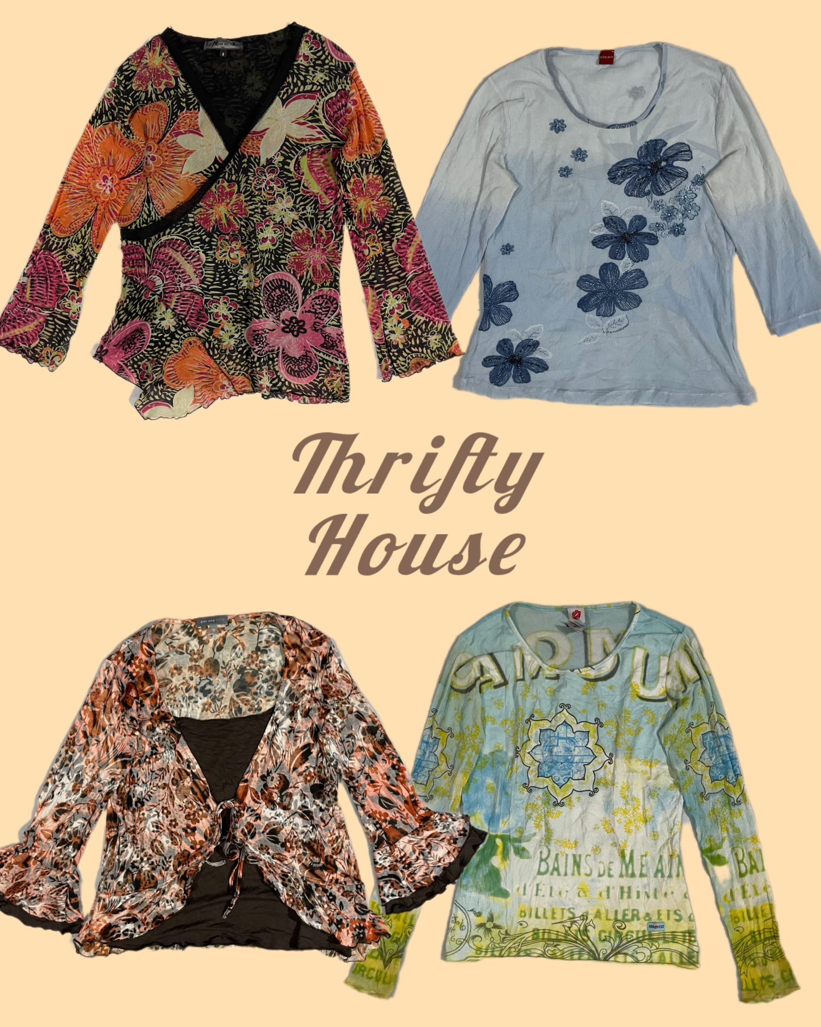 Blooming Bargains Y2k Full sleeve tops(TH/199)