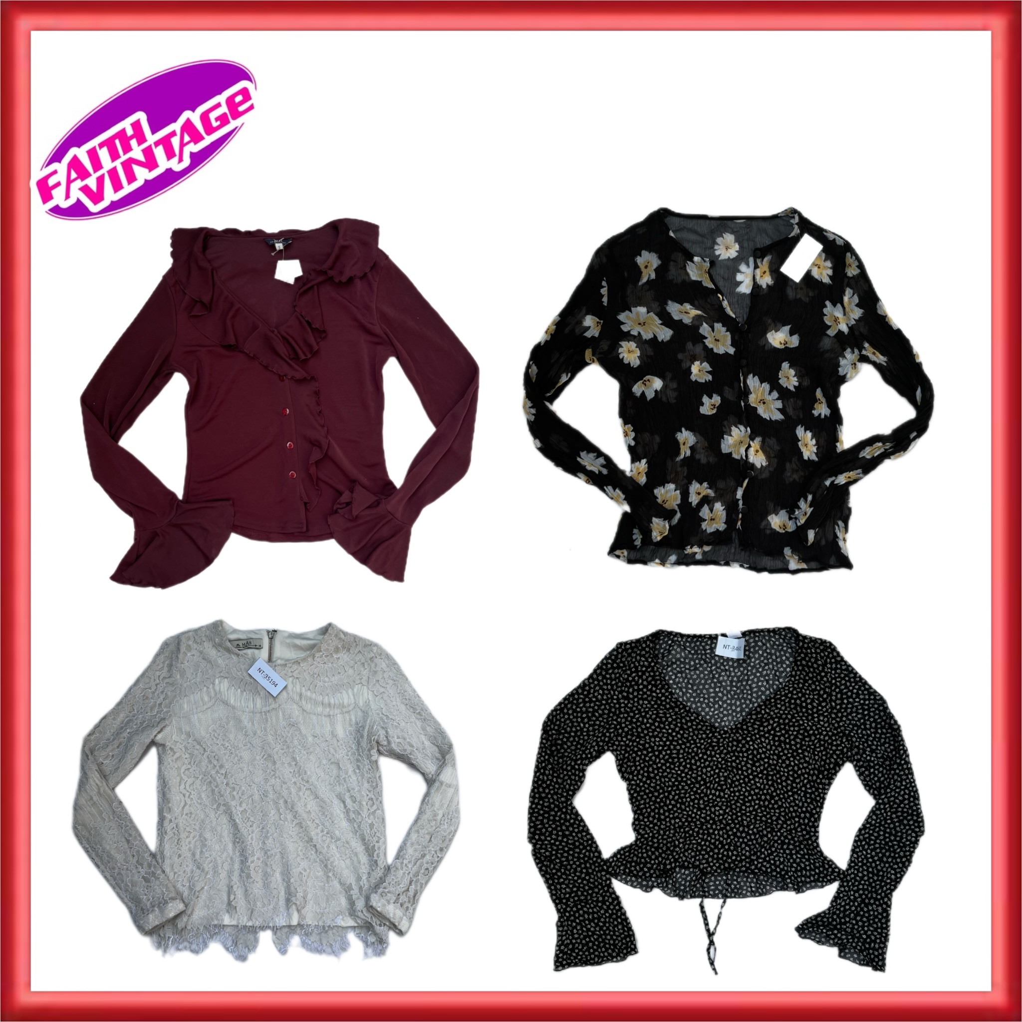 Y2k Style Mix Tops und Tees Bundle (FV-548)