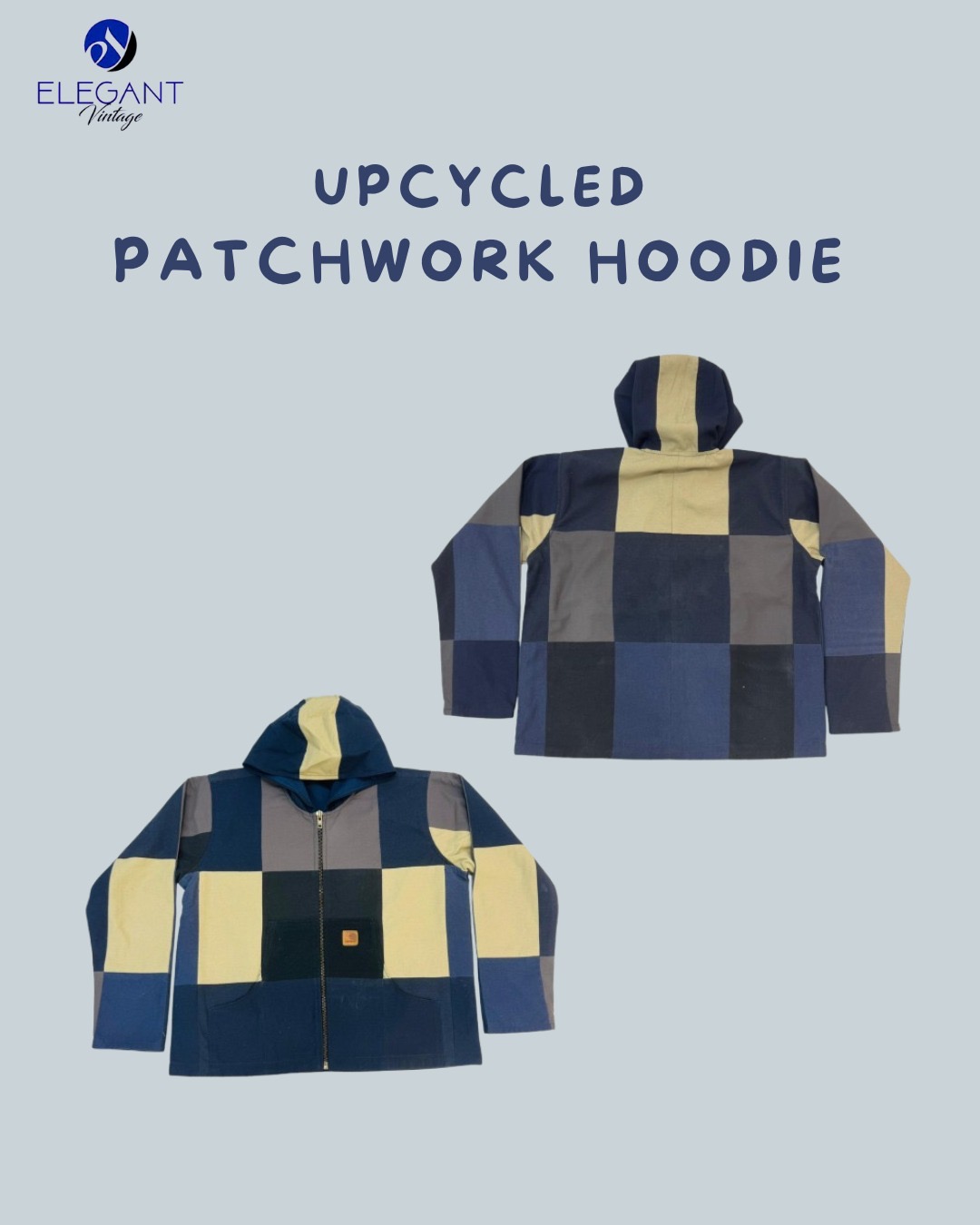 UPCYCLED Patchwork Hoodies - EVR0090