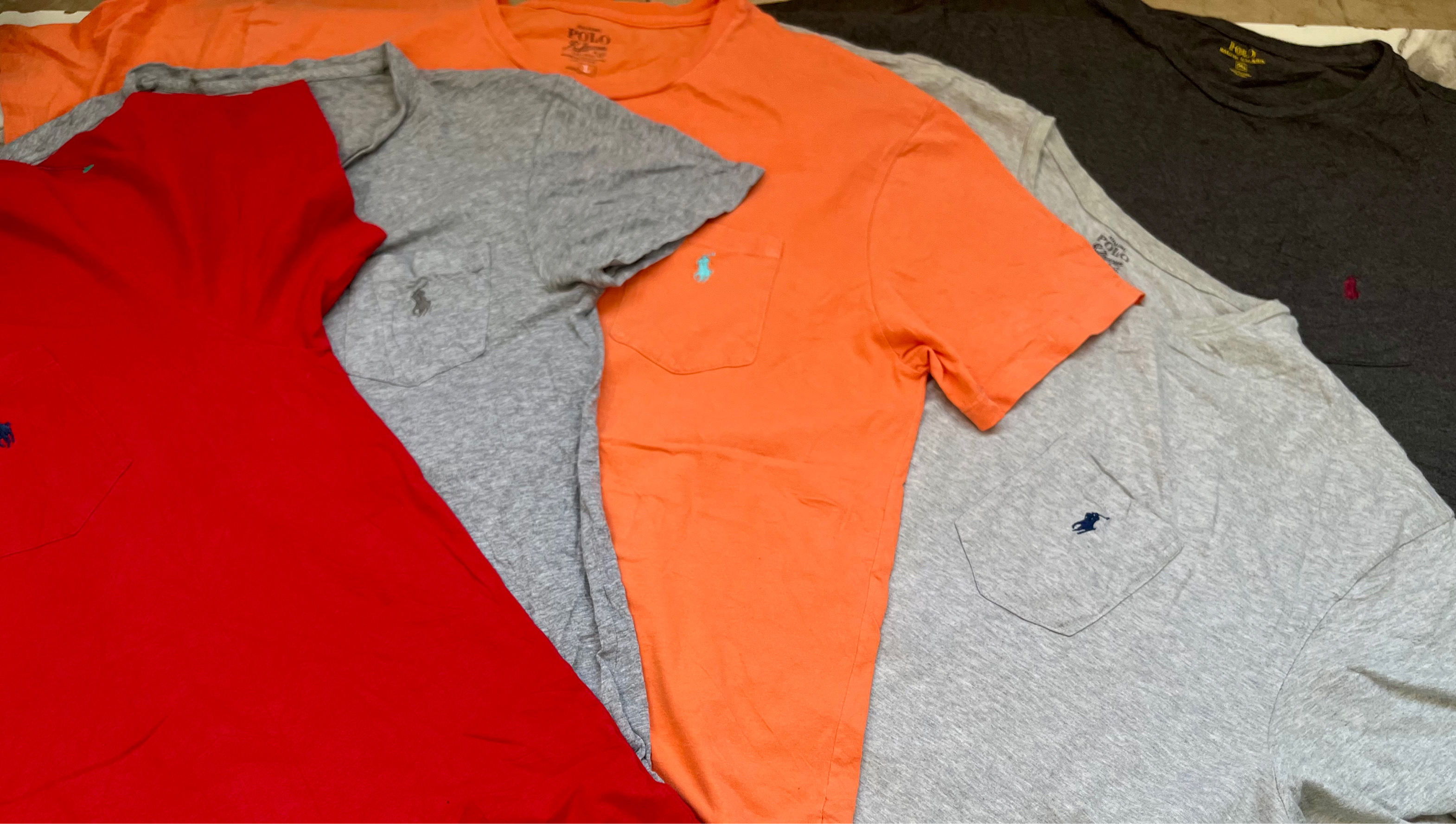 Polo Ralph Lauren pockets t-shirt 14 pcs bundle VH-090