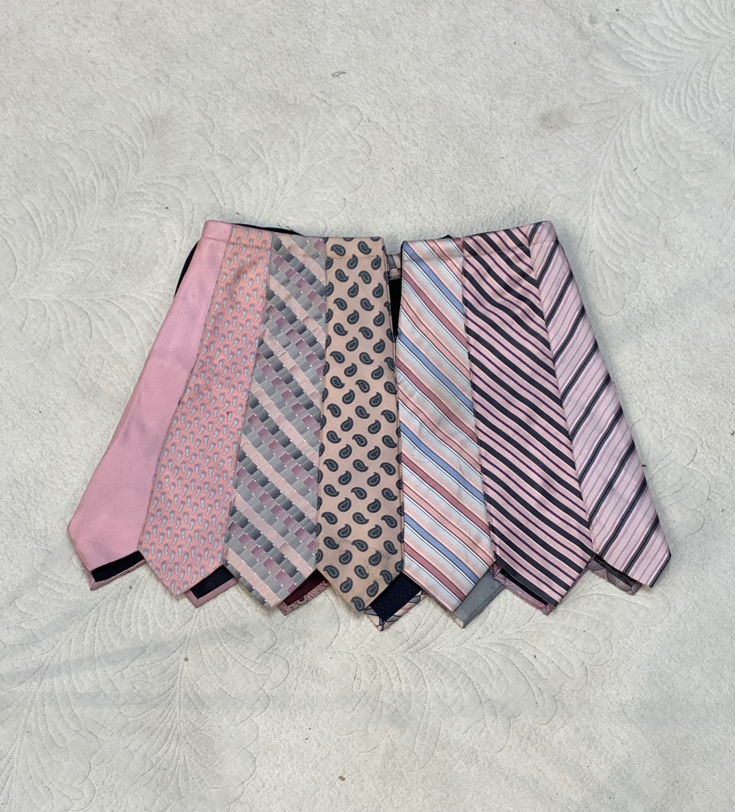 Jupe cravate en upcycling (RW-02)