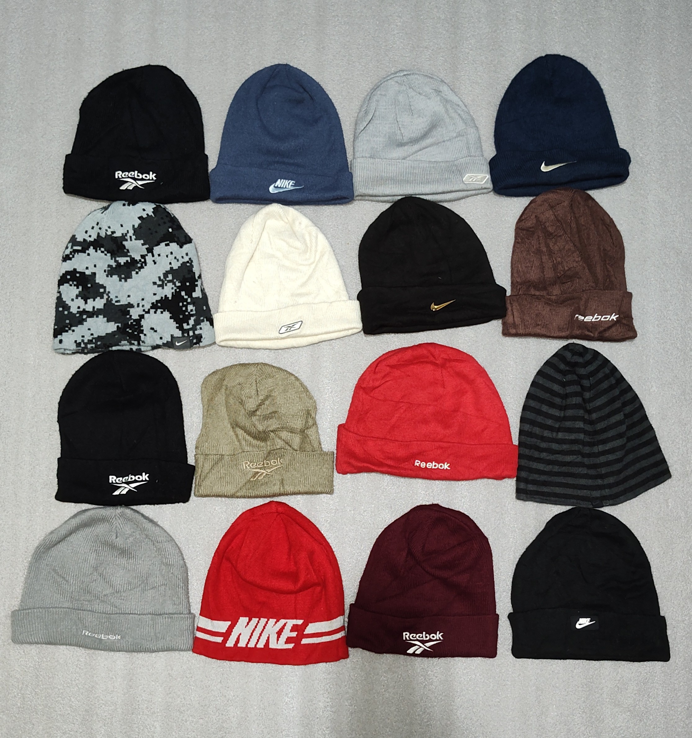 Nike and Reebok Beanies