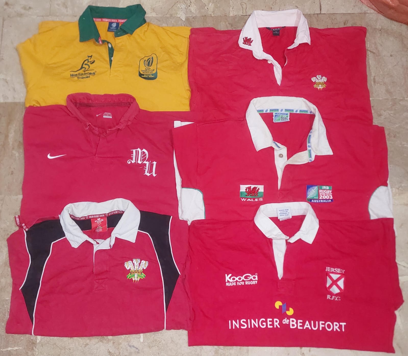 Mix vintage club rugby shirts bundle 41