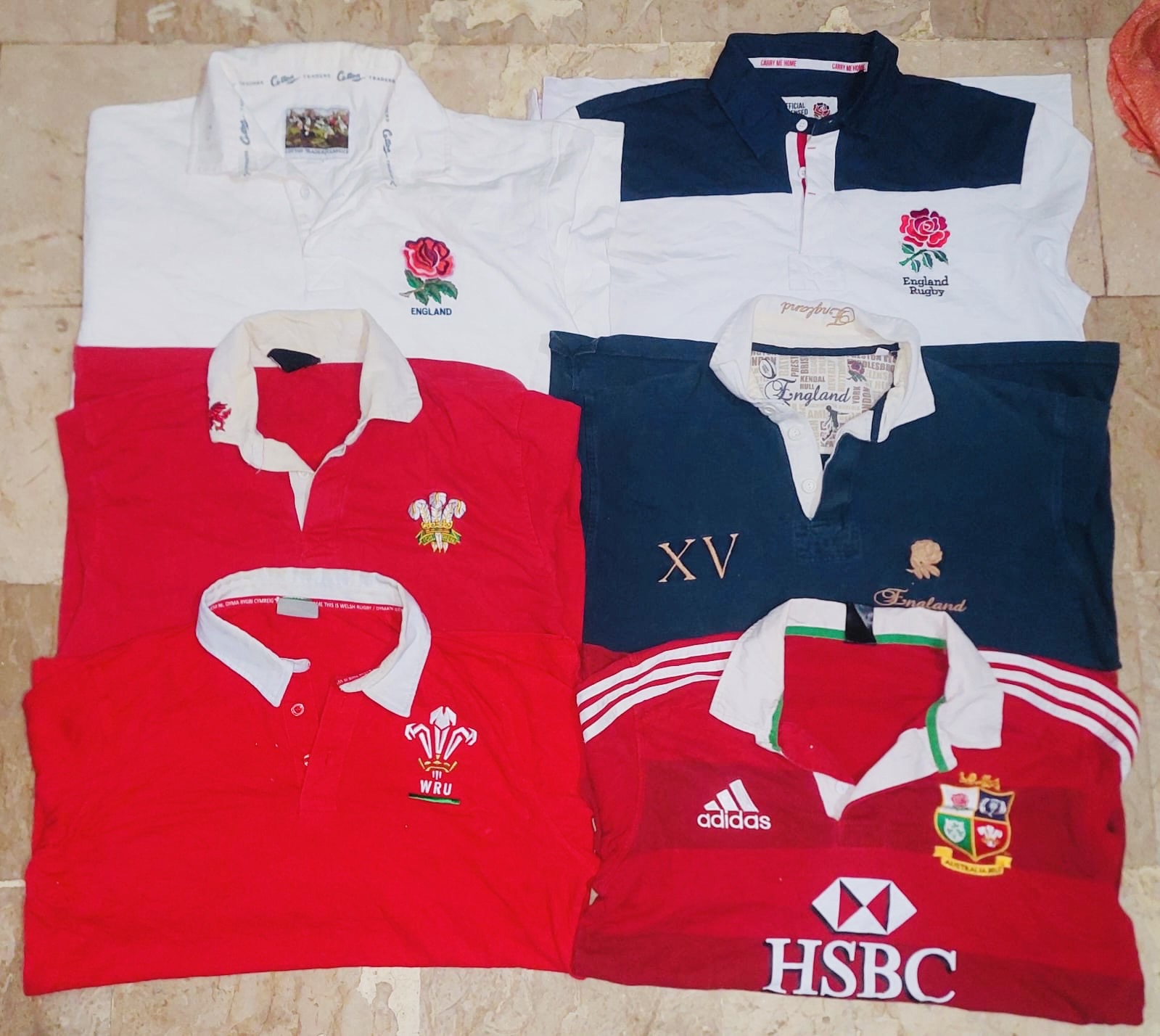 Mix vintage club rugby shirts bundle 44