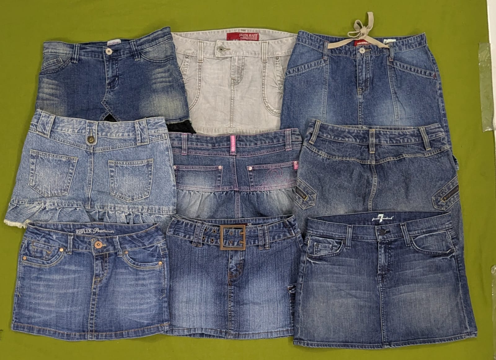 💥 RV2092 Y2K Denim Mini Röcke