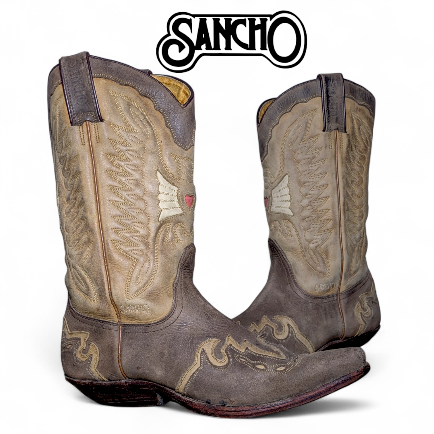 SA#409 Vintage Cowboy Boots • Top brands