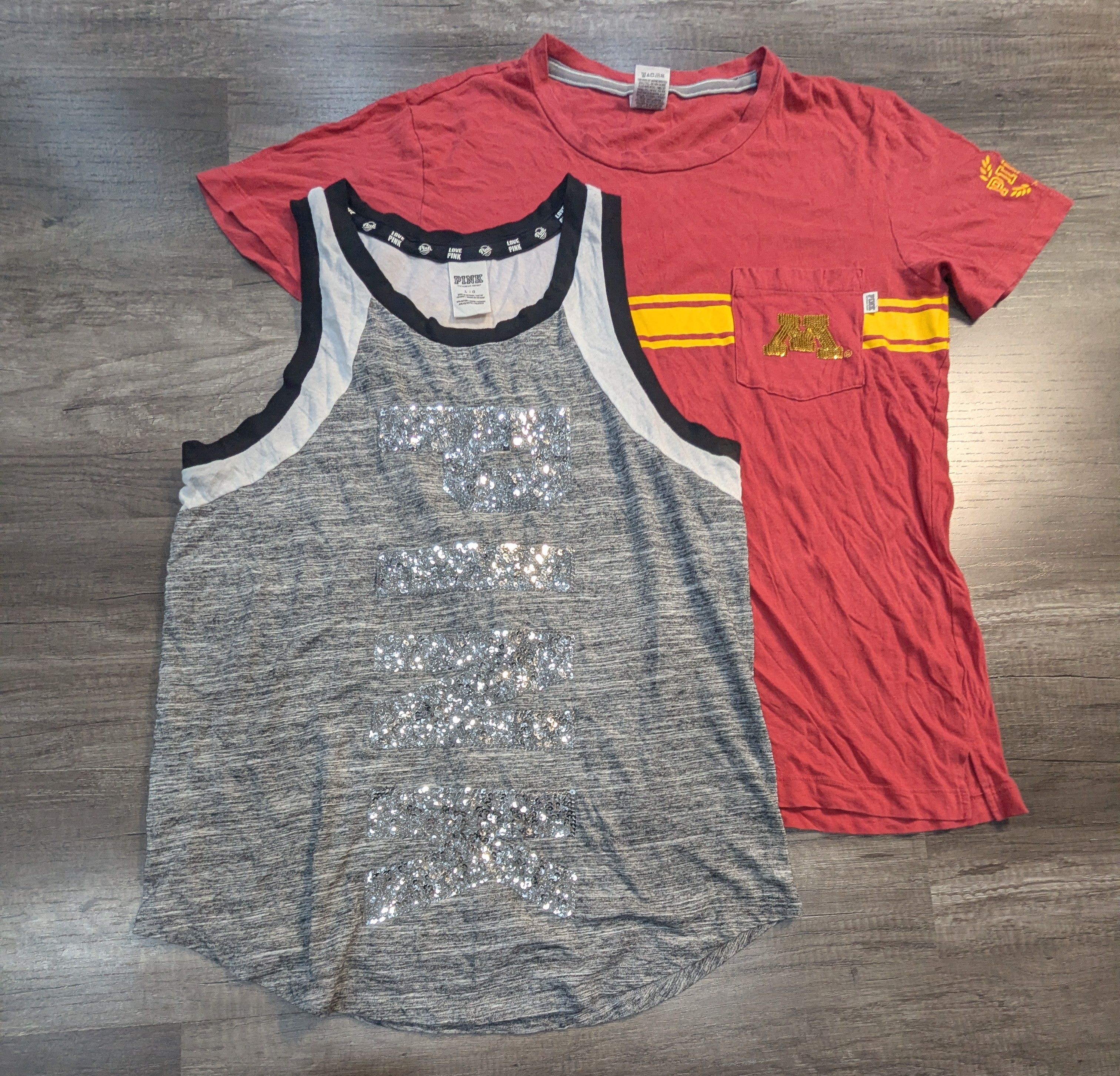 3651 - Pink, Victoria's Secret Pink Halbarm-T-Shir..