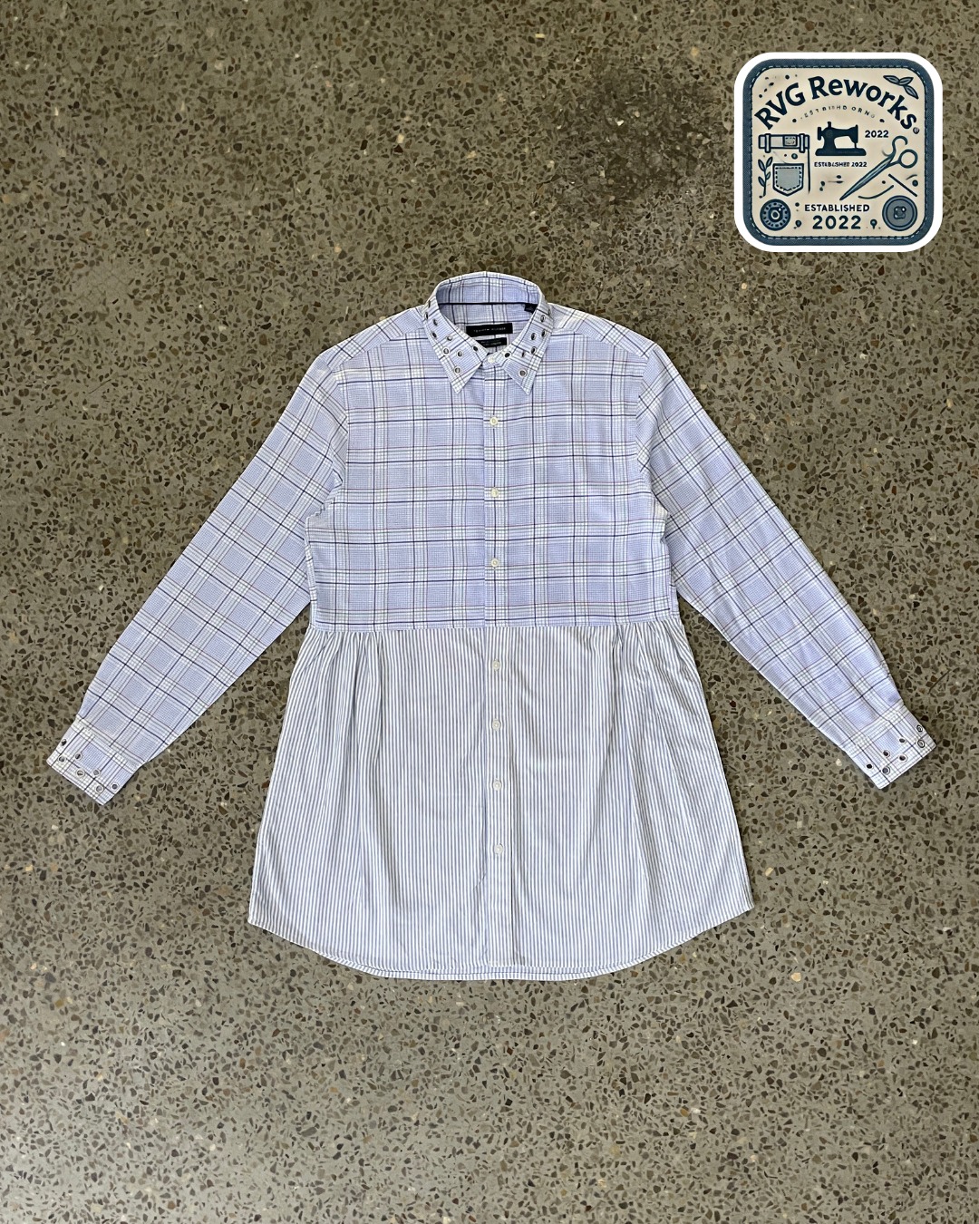 Upcycled Button-Down Frock-Shirt