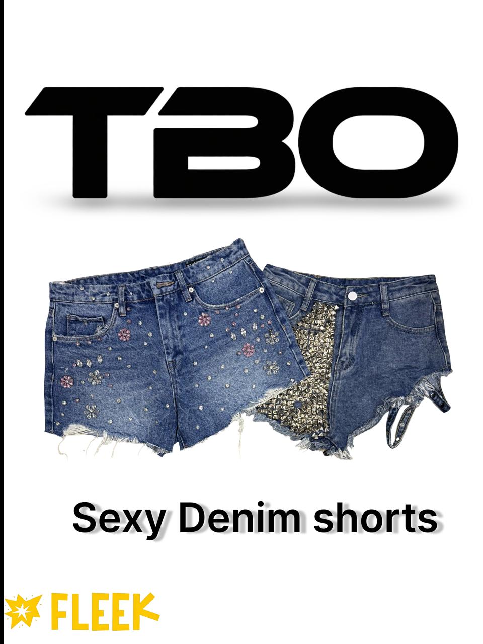 Y2k Denim-Shorts