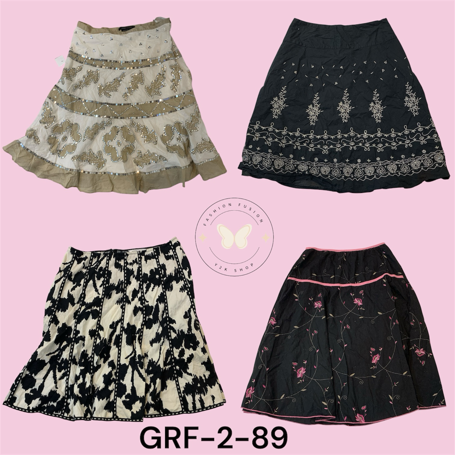 Jupe en coton imprimé léger – Style quotidien faci..