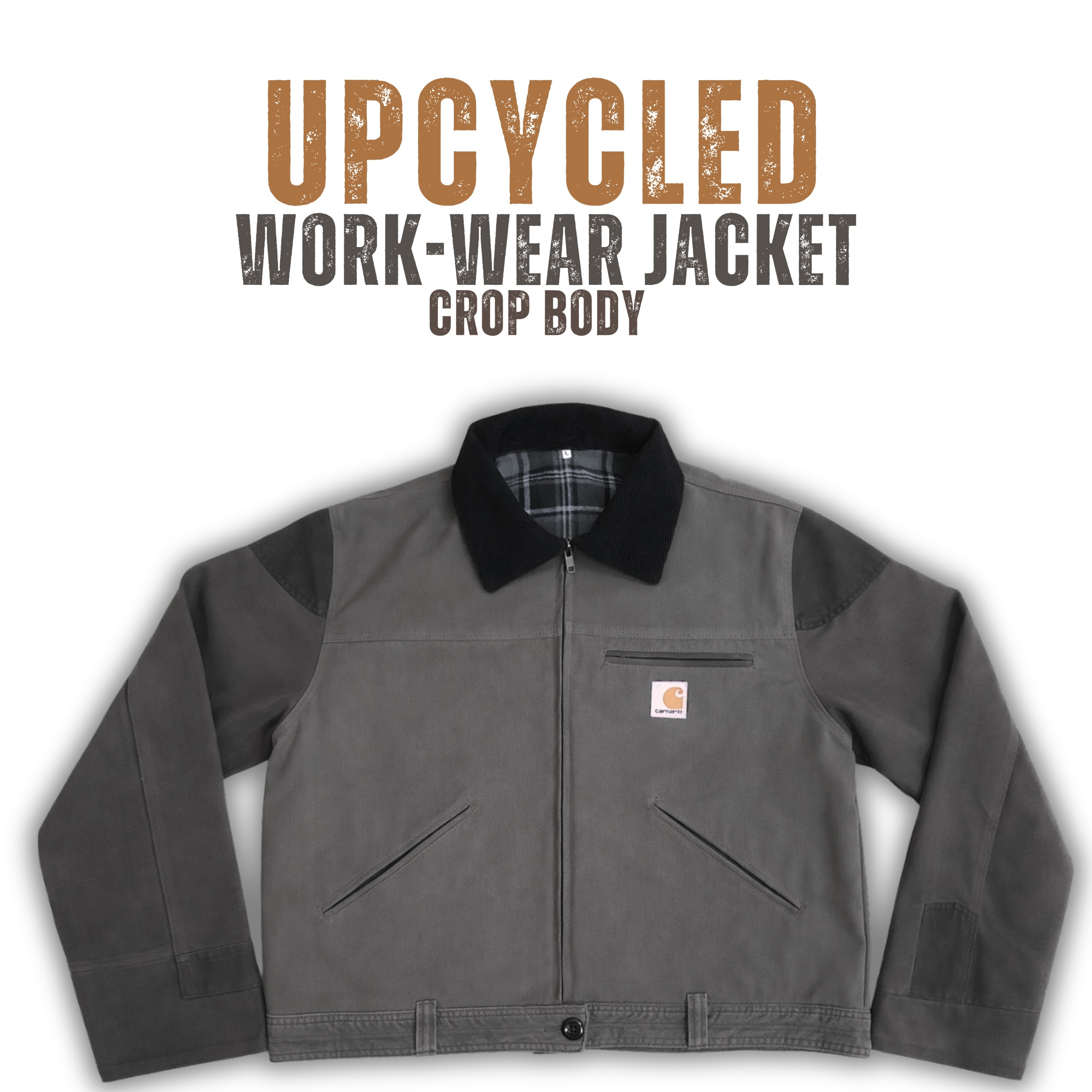 Upcycled Carhartt Canvas Detroit Jacket-moq 15pcs