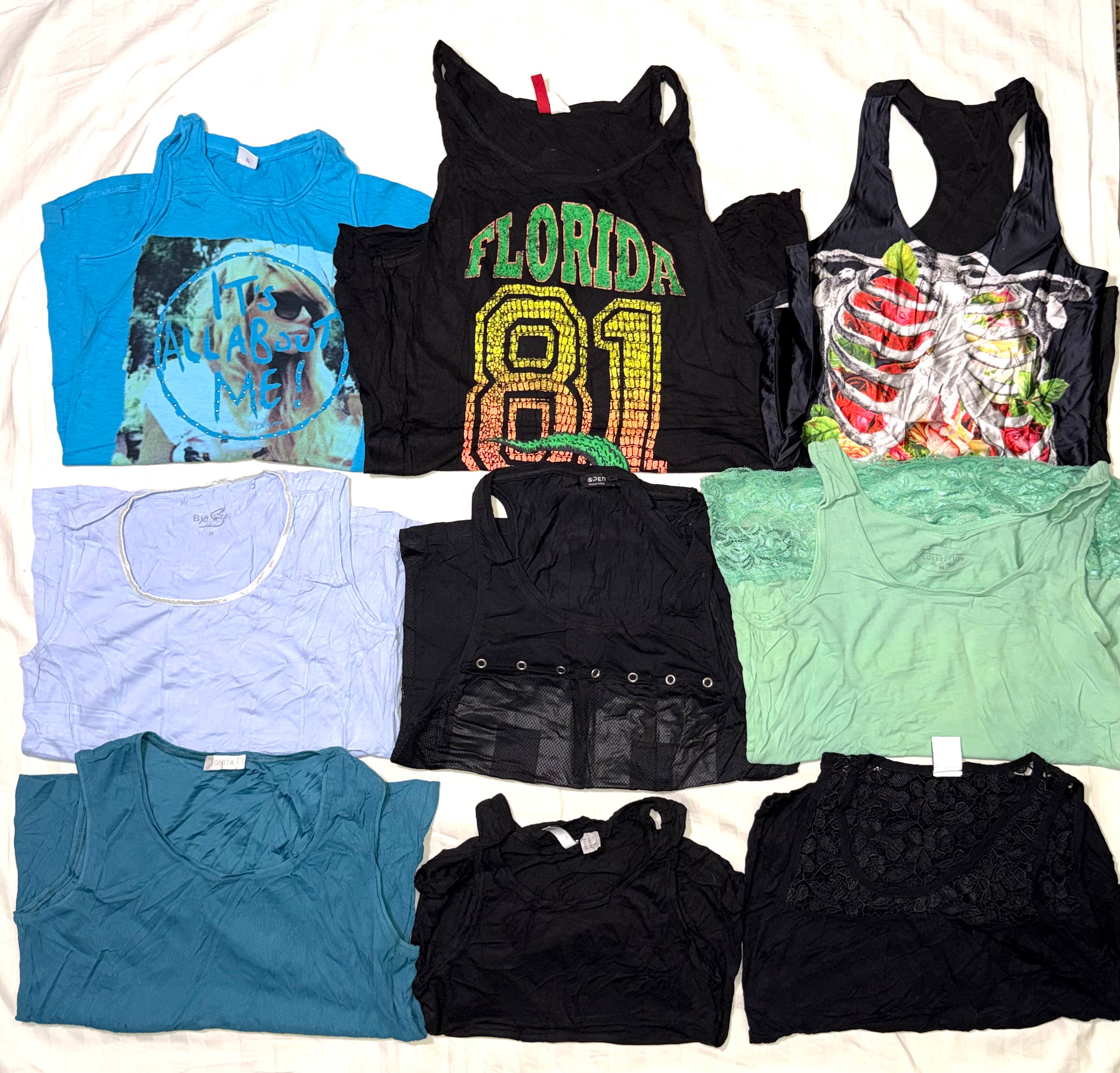 ファッションY2kノースリーブ