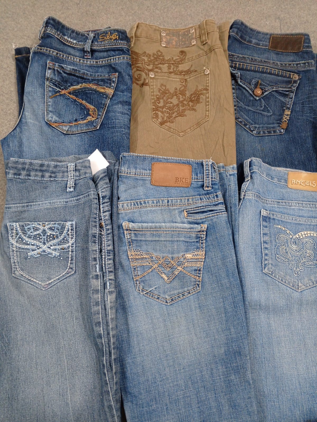 Jeans évasés ornés HD1352 Ladies Y2K