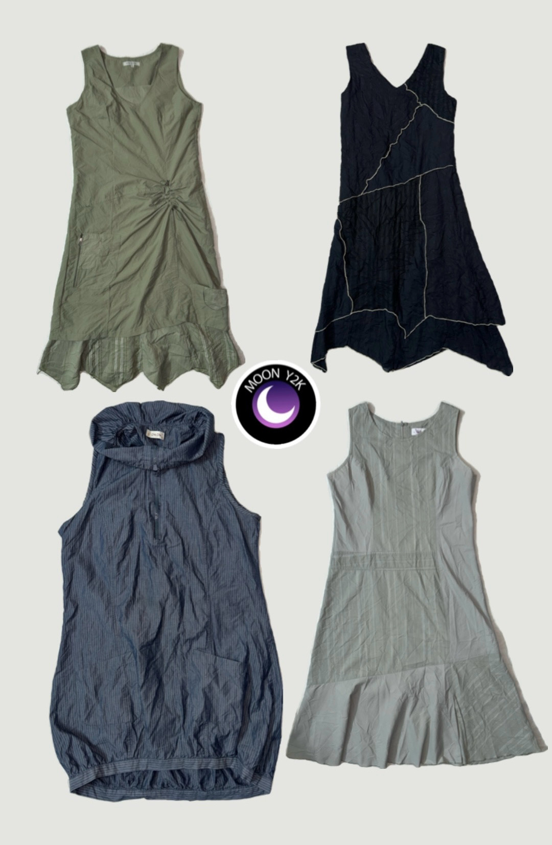 Y2k Cottage Core Cargo Dresses