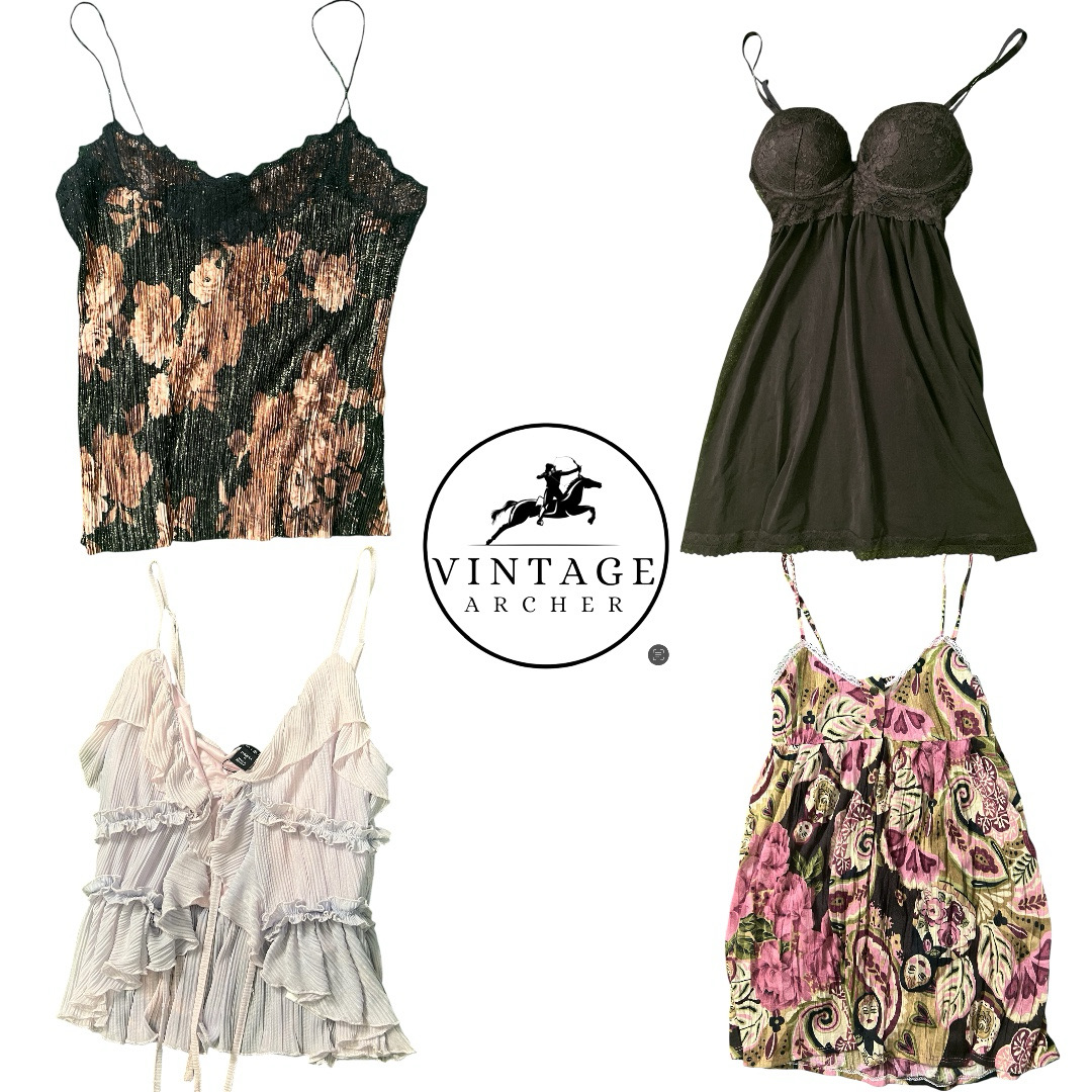 Y2K Diva Cami Tops: 7 Pcs M-6