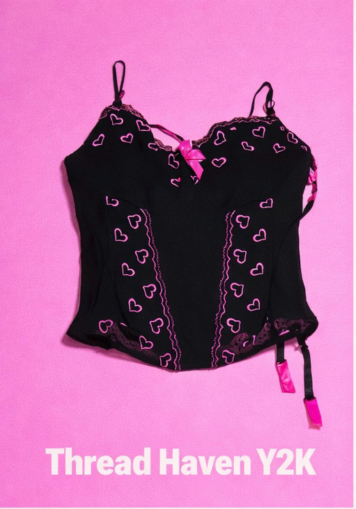 TH # 03. Y2K Satin Boned Corset