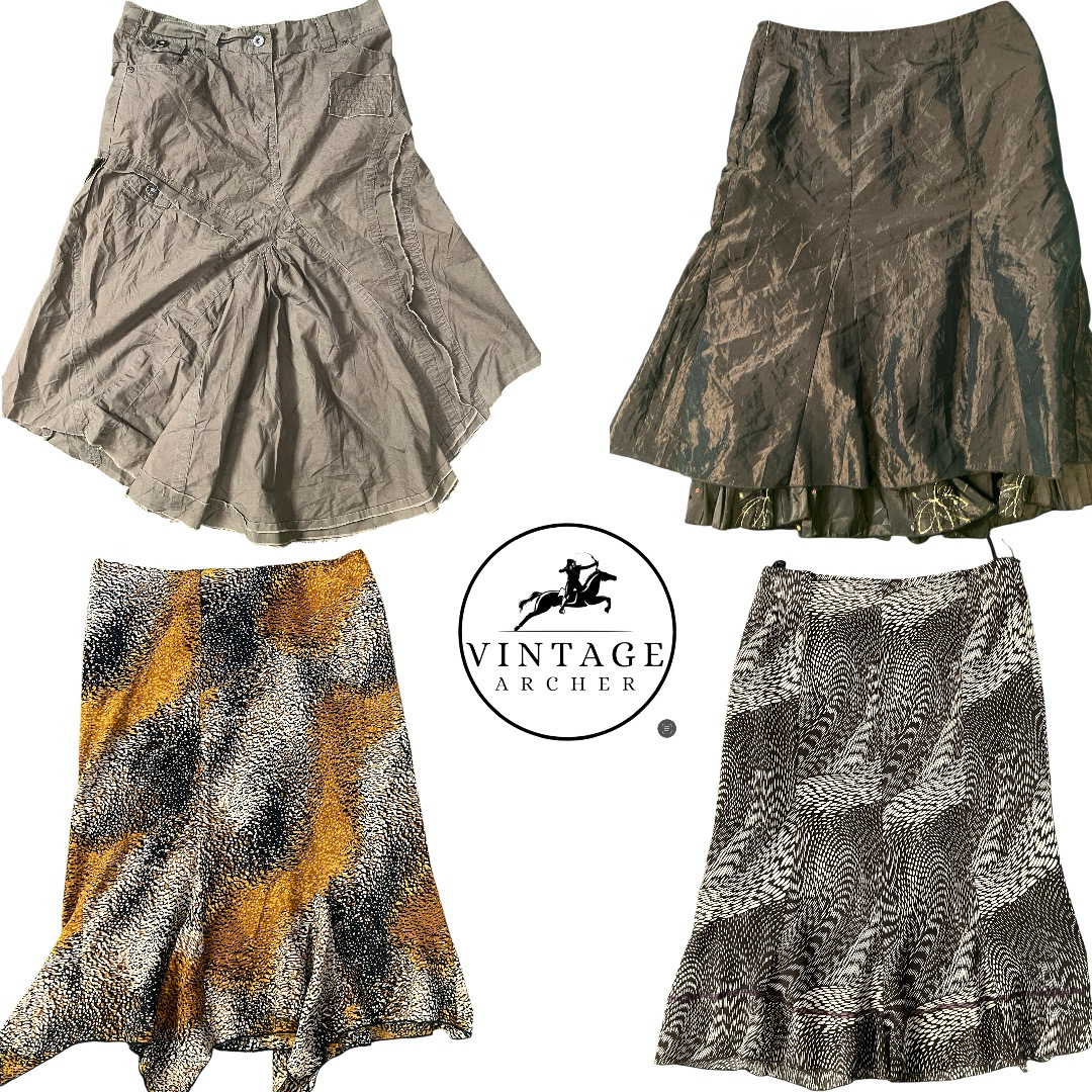 Jupes en ton terreux Y2K : 10 pièces M-9