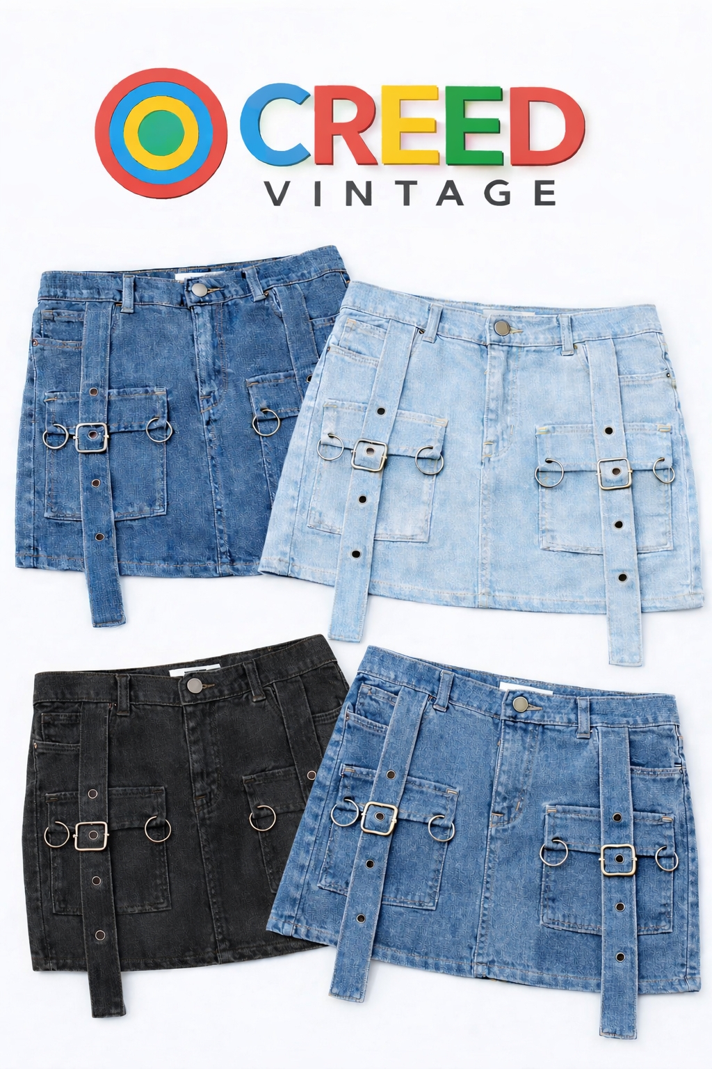 CR1302 Upcycled Utility Strap Denimrock