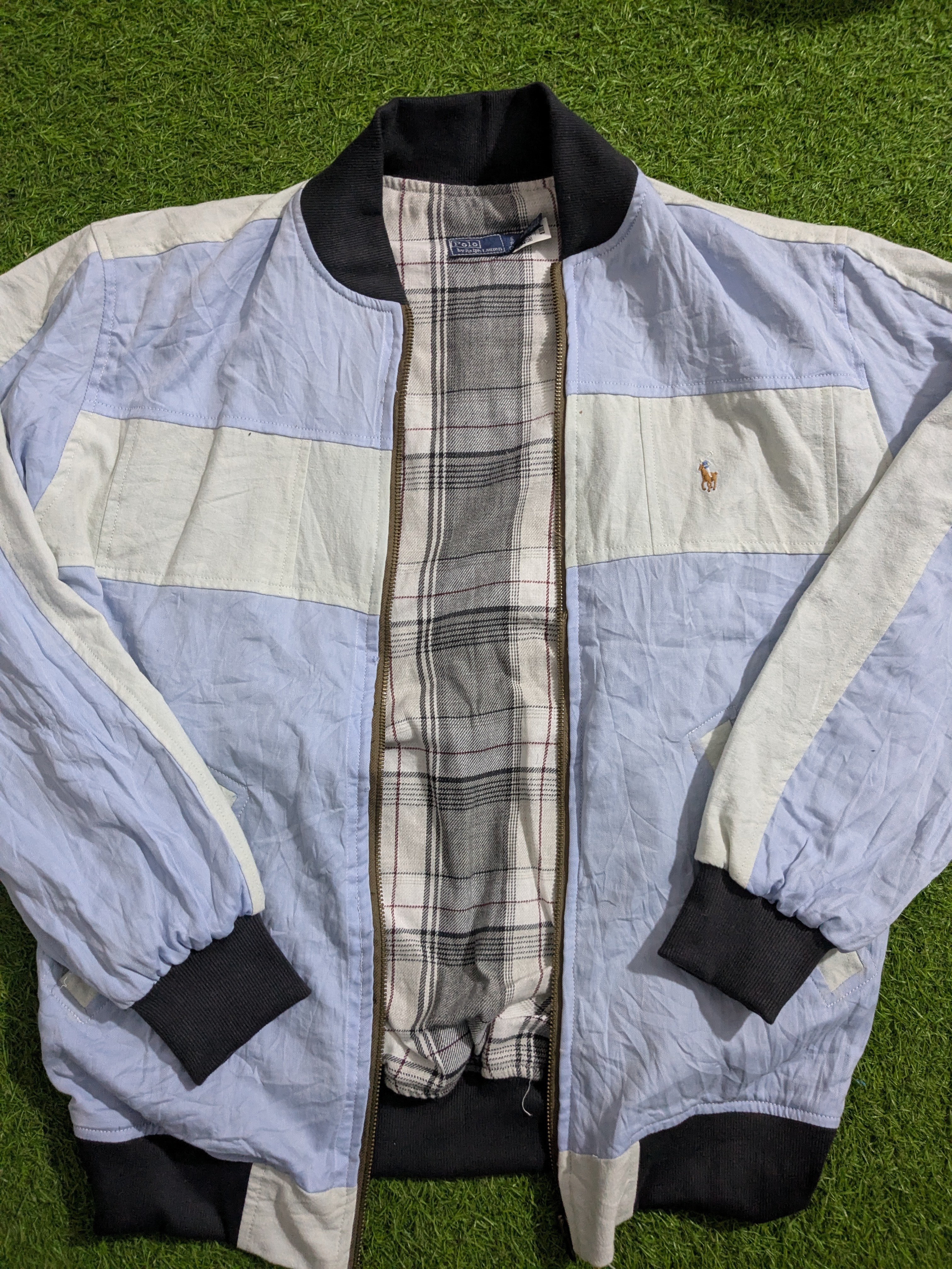 Upcycle polo RL Harrington jacket