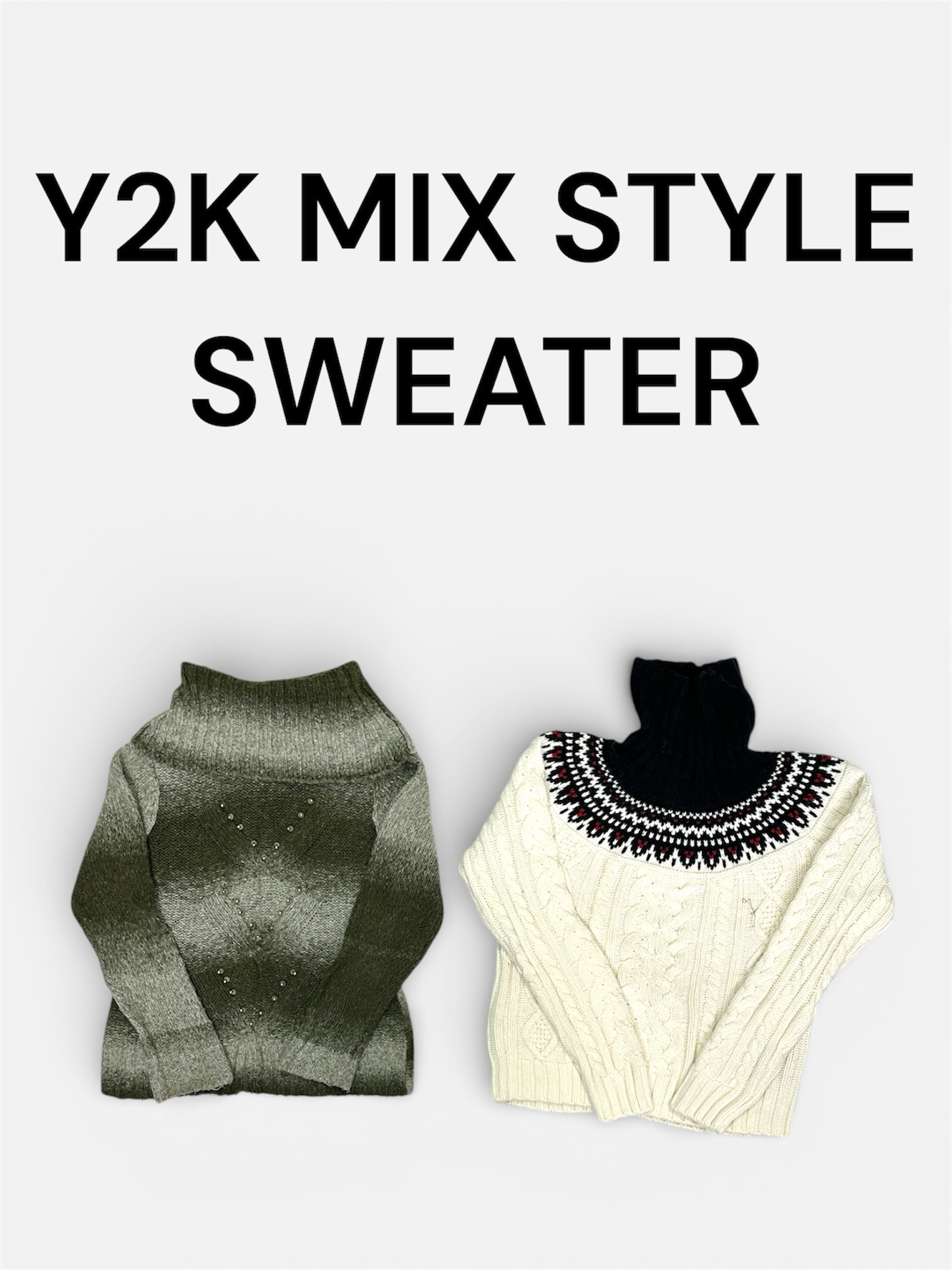 Y2K MIX STYLE SWEATER