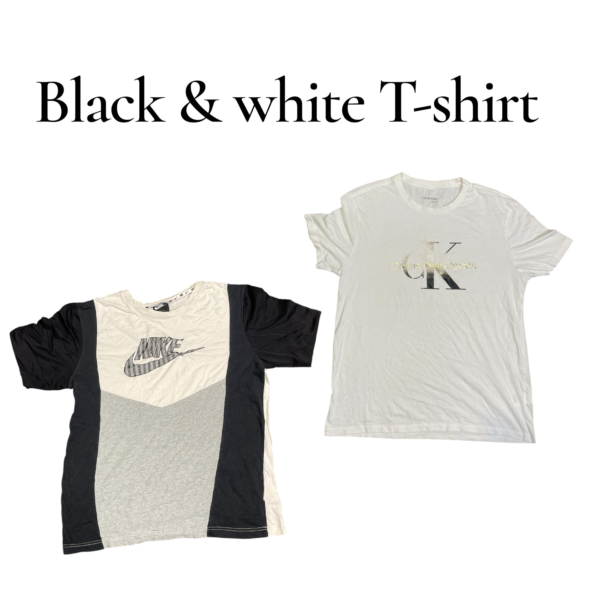 Mix brand black & white T-shirt
