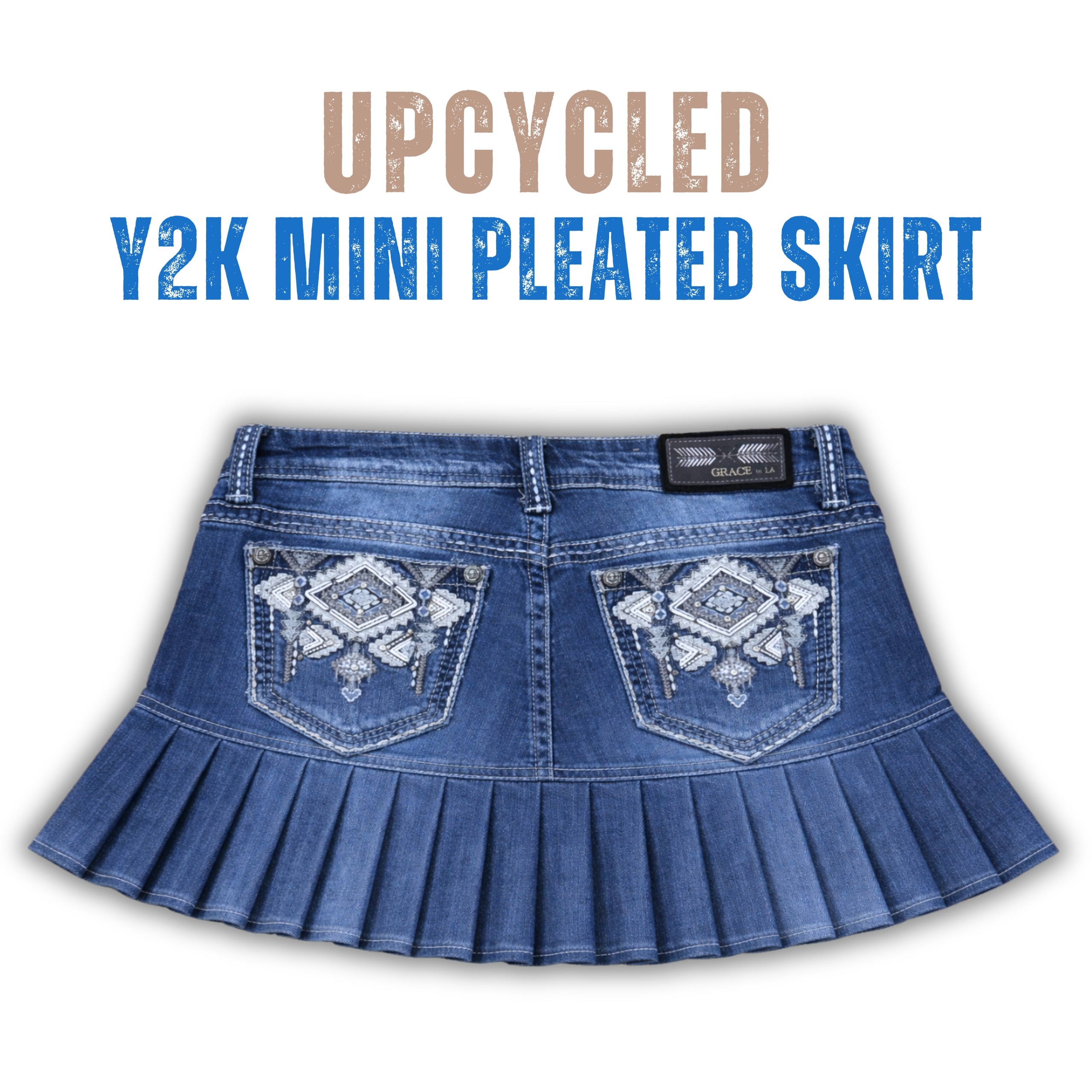 Falda mini Y2K reciclada - Moq 15